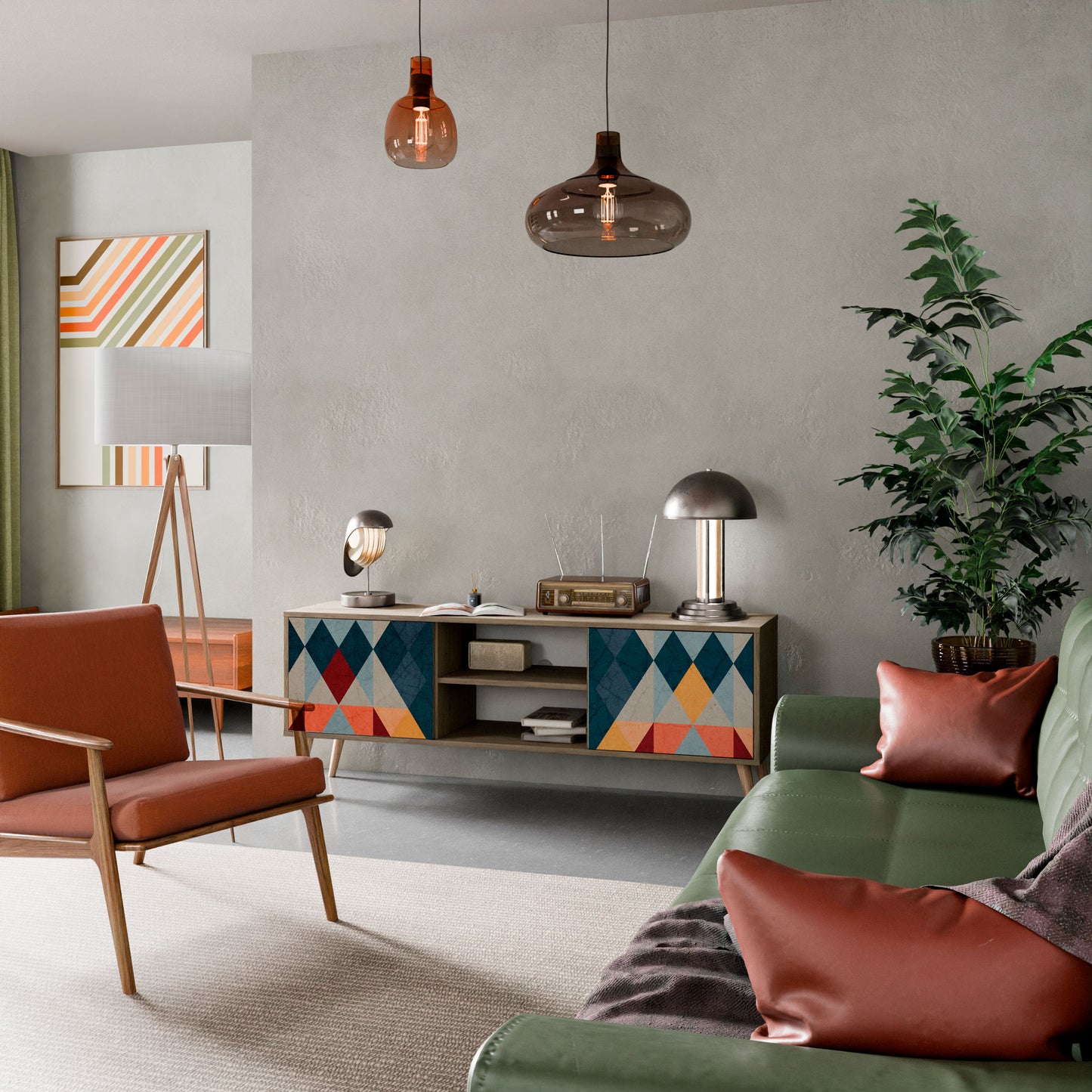 Mobile TV a 2 ante CRACKED ILLUSION in effetto rovere