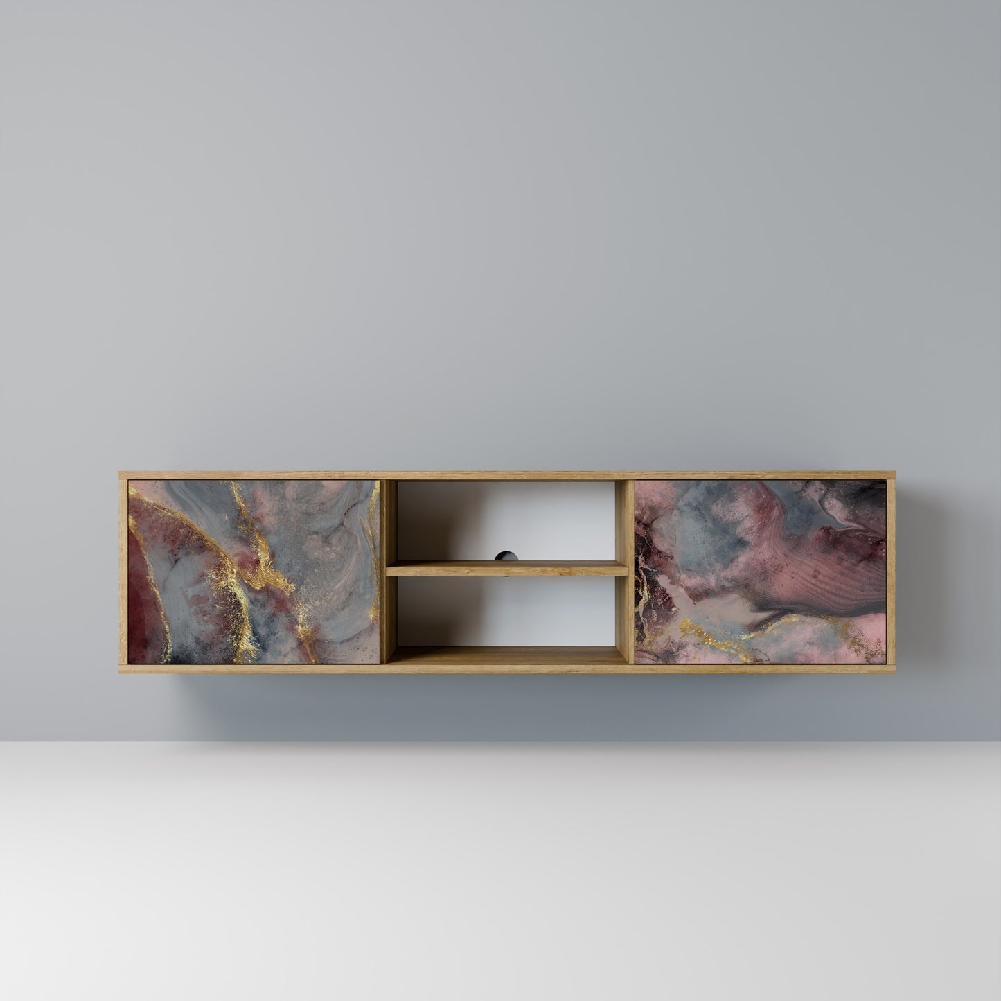 GOLDEN TIDES Mobile TV a 2 ante in effetto rovere