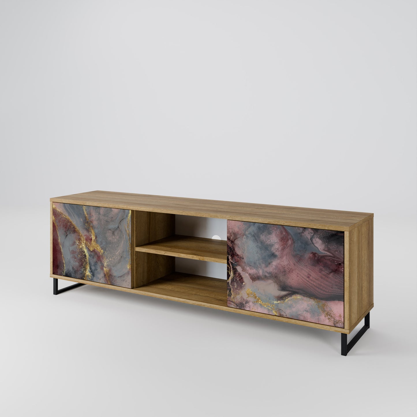GOLDEN TIDES Mobile TV a 2 ante in effetto rovere