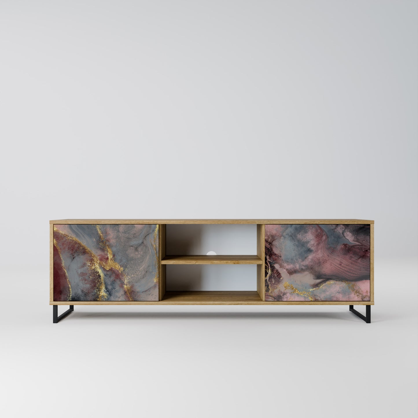 GOLDEN TIDES Mobile TV a 2 ante in effetto rovere