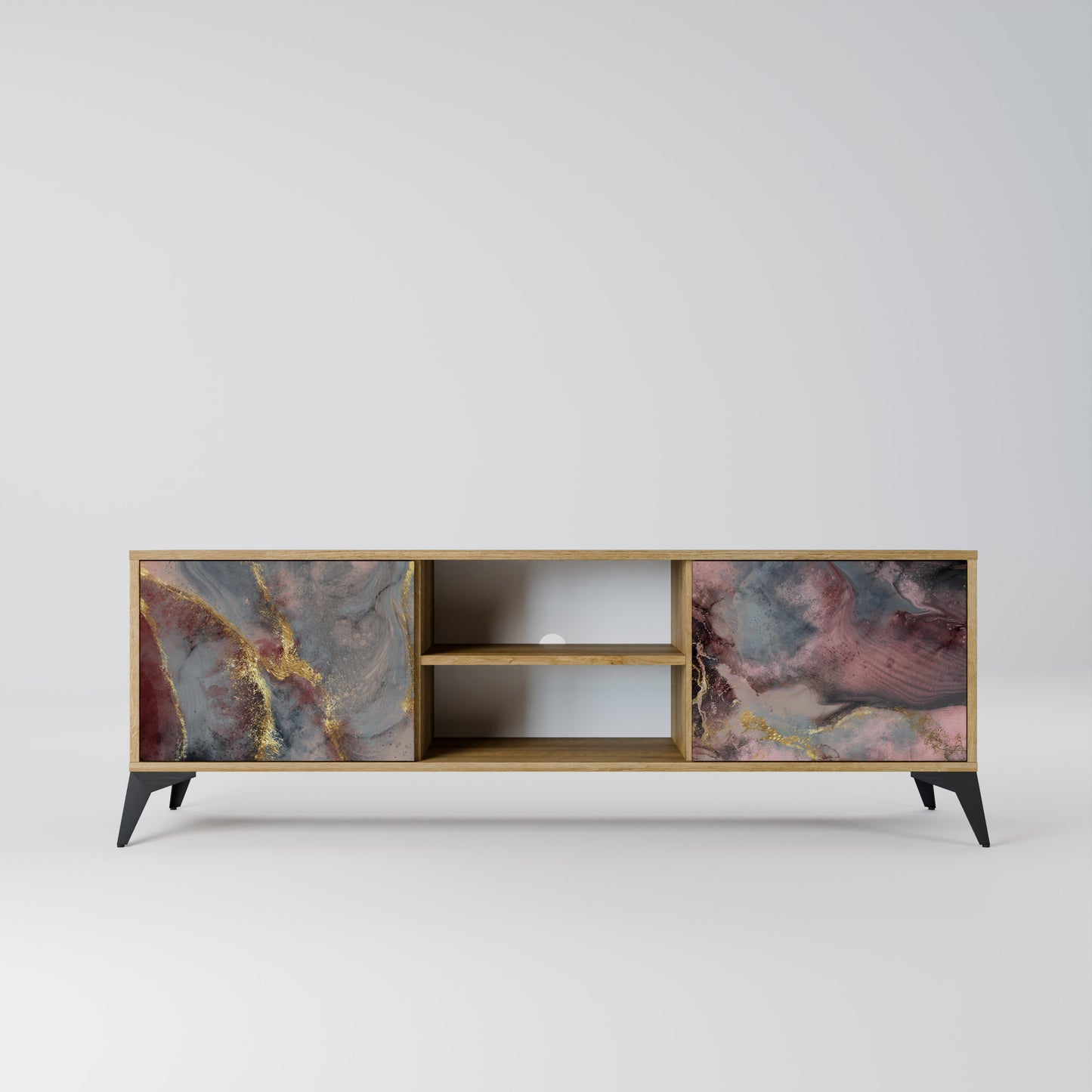 GOLDEN TIDES Mobile TV a 2 ante in effetto rovere