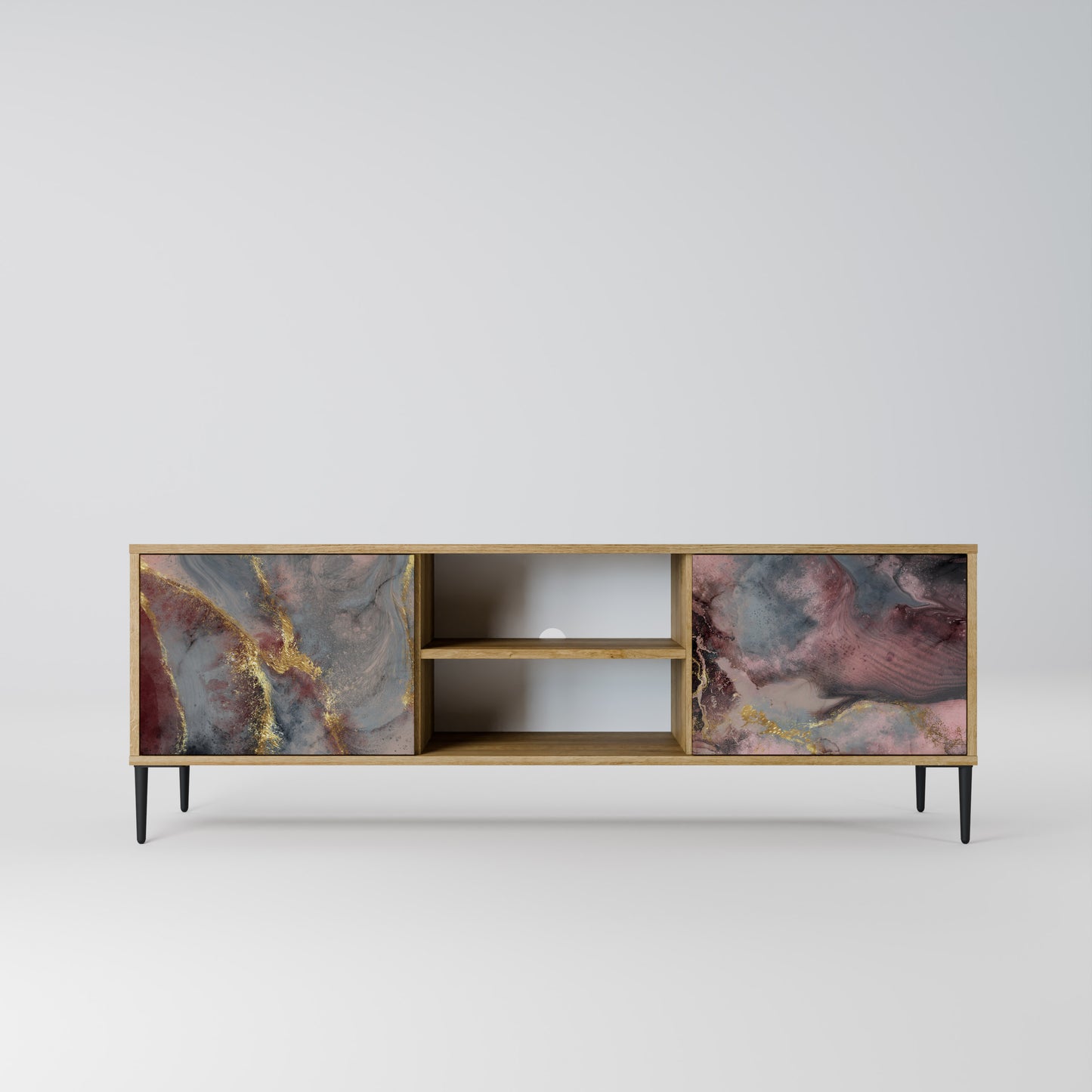 GOLDEN TIDES Mobile TV a 2 ante in effetto rovere