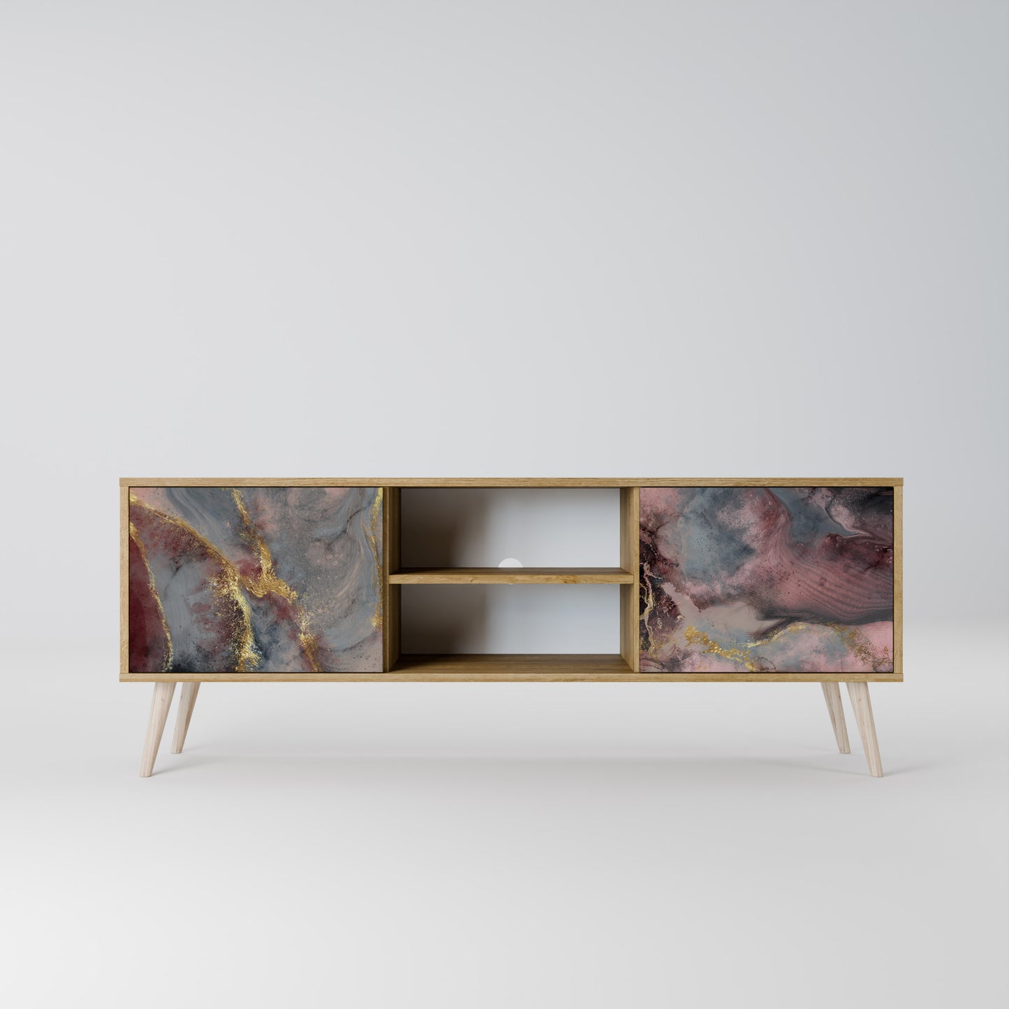 GOLDEN TIDES Mobile TV a 2 ante in effetto rovere