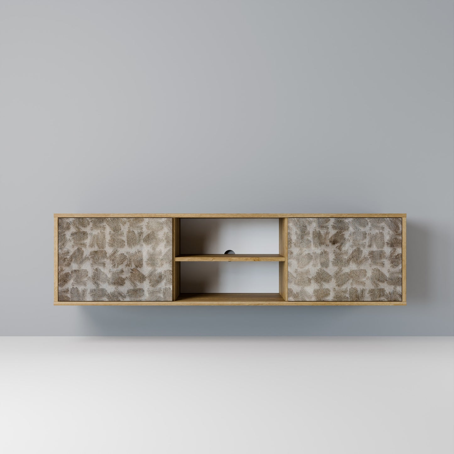 Mobile TV a 2 ante LEGGERMENTE SFOCATO effetto rovere