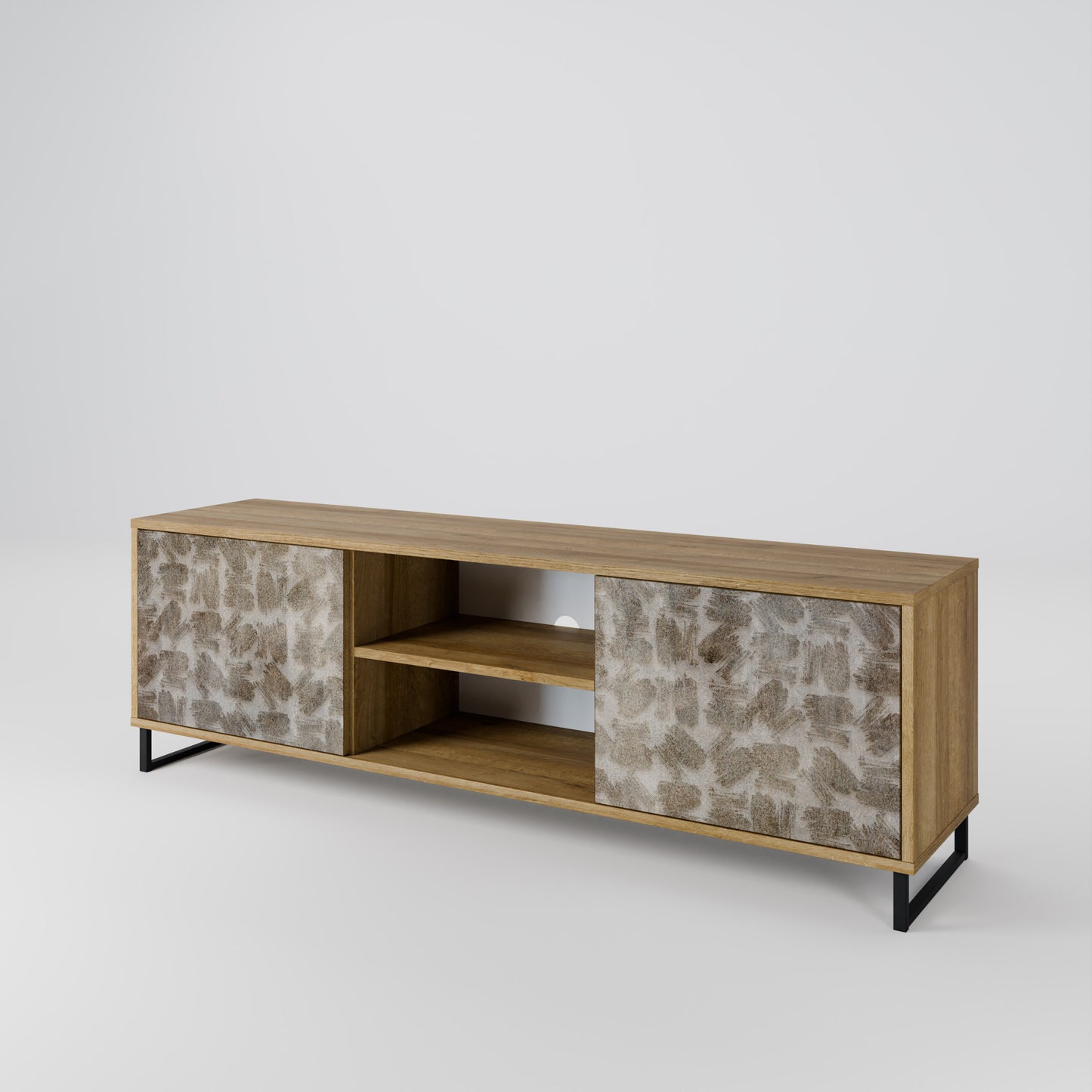 Mobile TV a 2 ante LEGGERMENTE SFOCATO effetto rovere