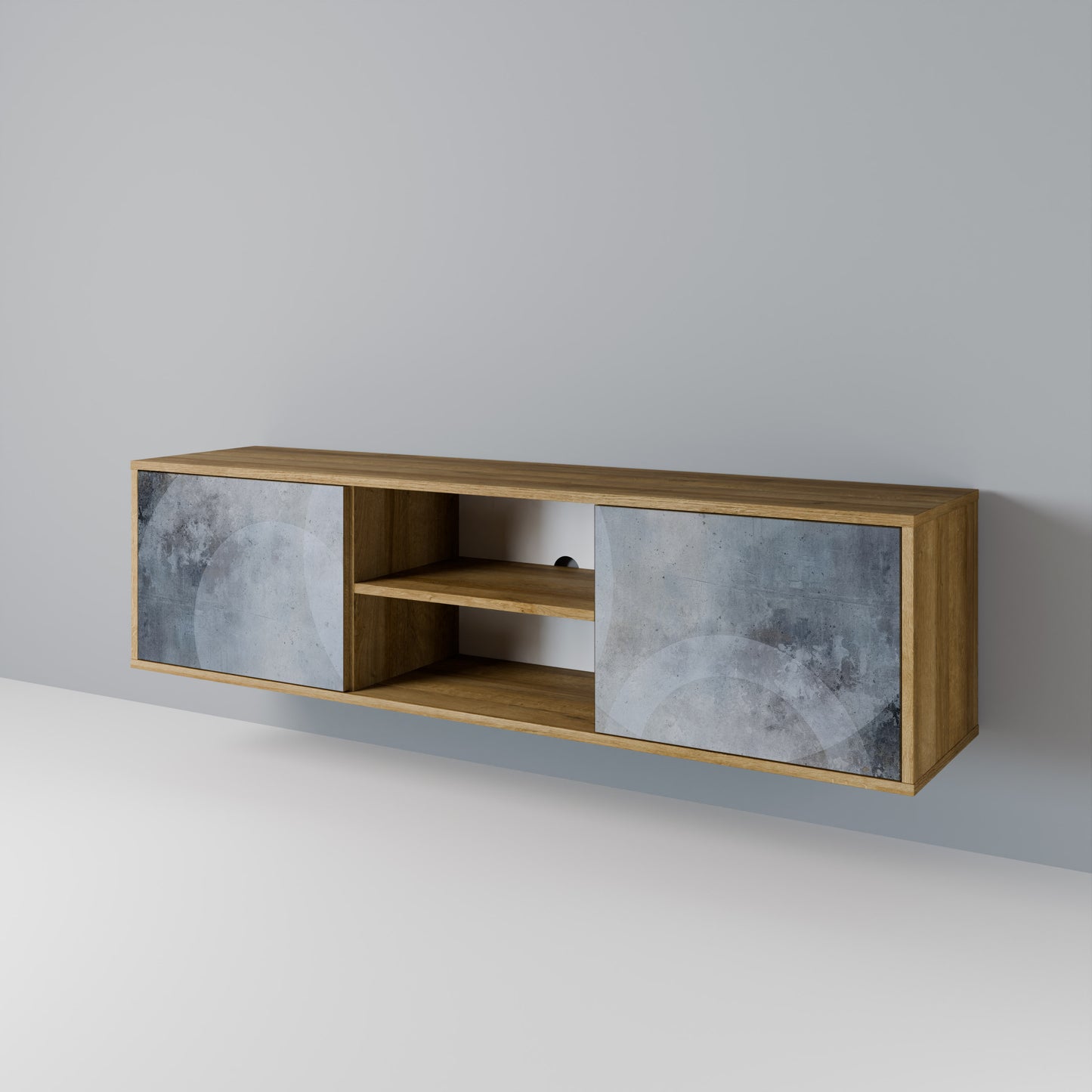 Mobile TV MUTED ARC a 2 ante effetto rovere
