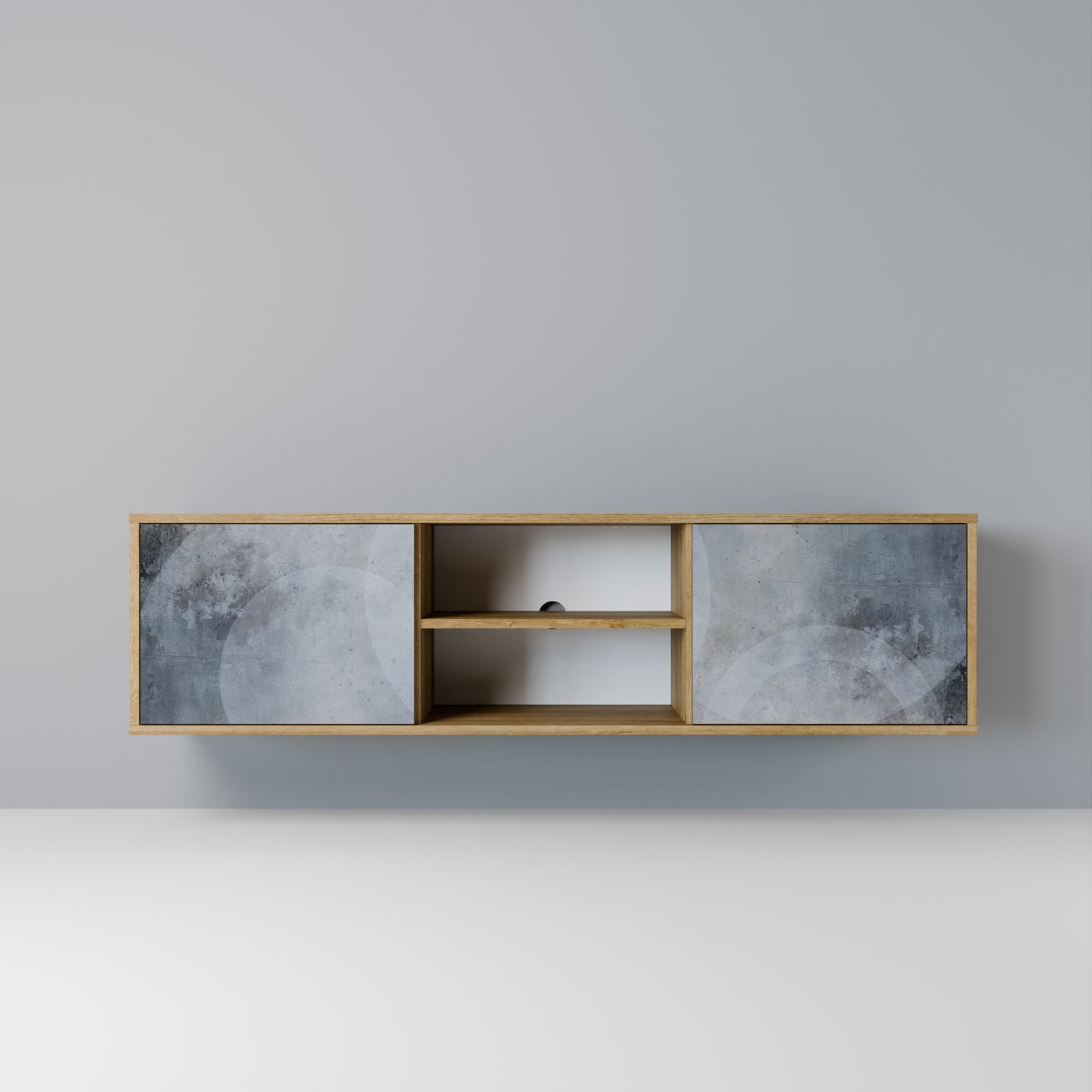 Mobile TV MUTED ARC a 2 ante effetto rovere