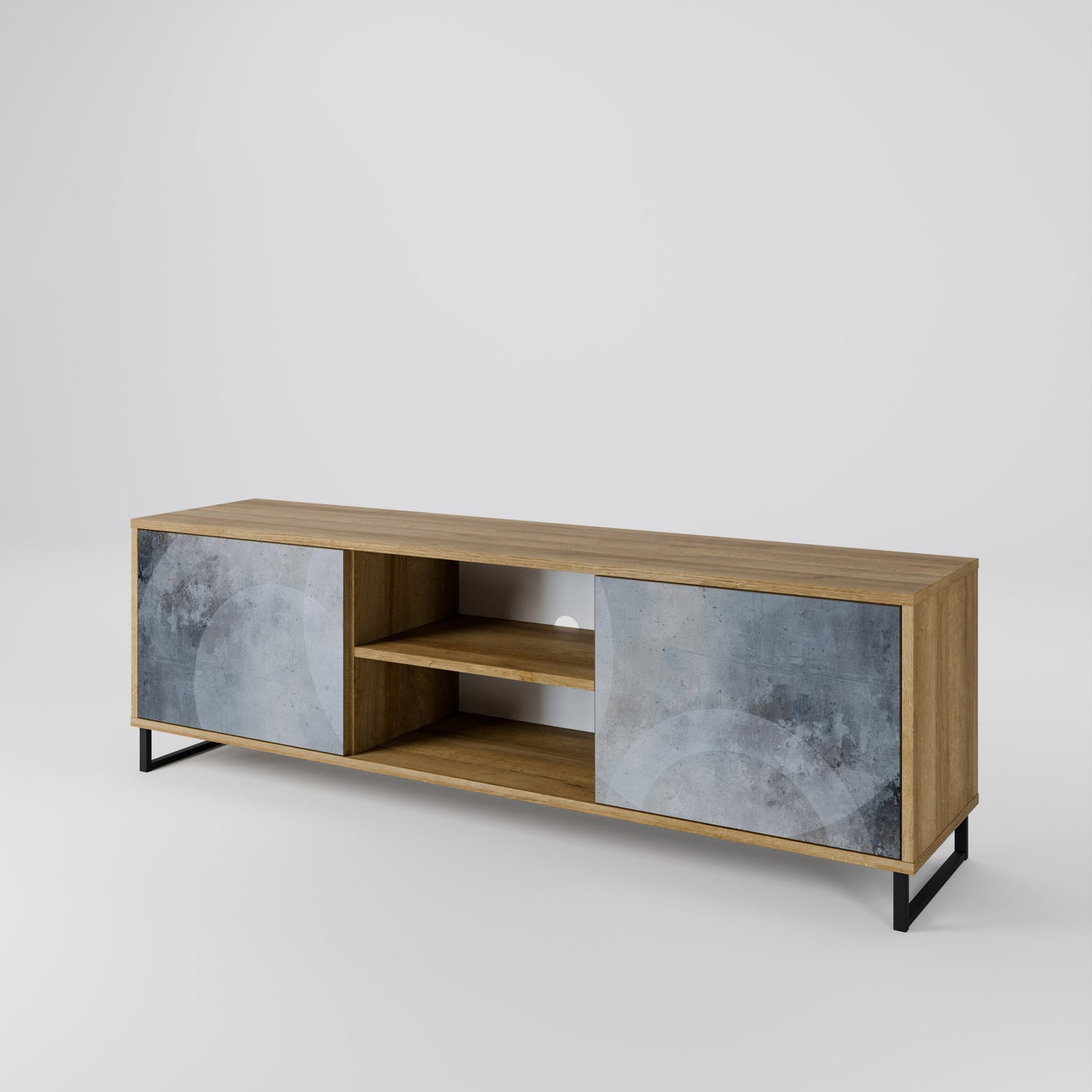 Mobile TV MUTED ARC a 2 ante effetto rovere