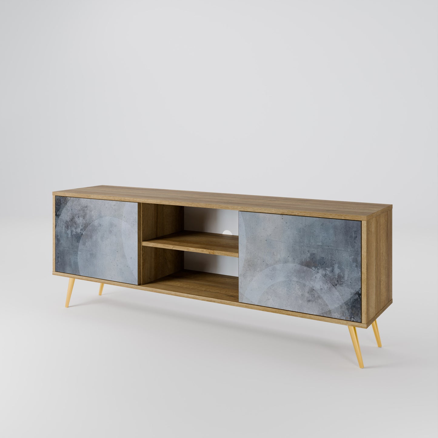 Mobile TV MUTED ARC a 2 ante effetto rovere