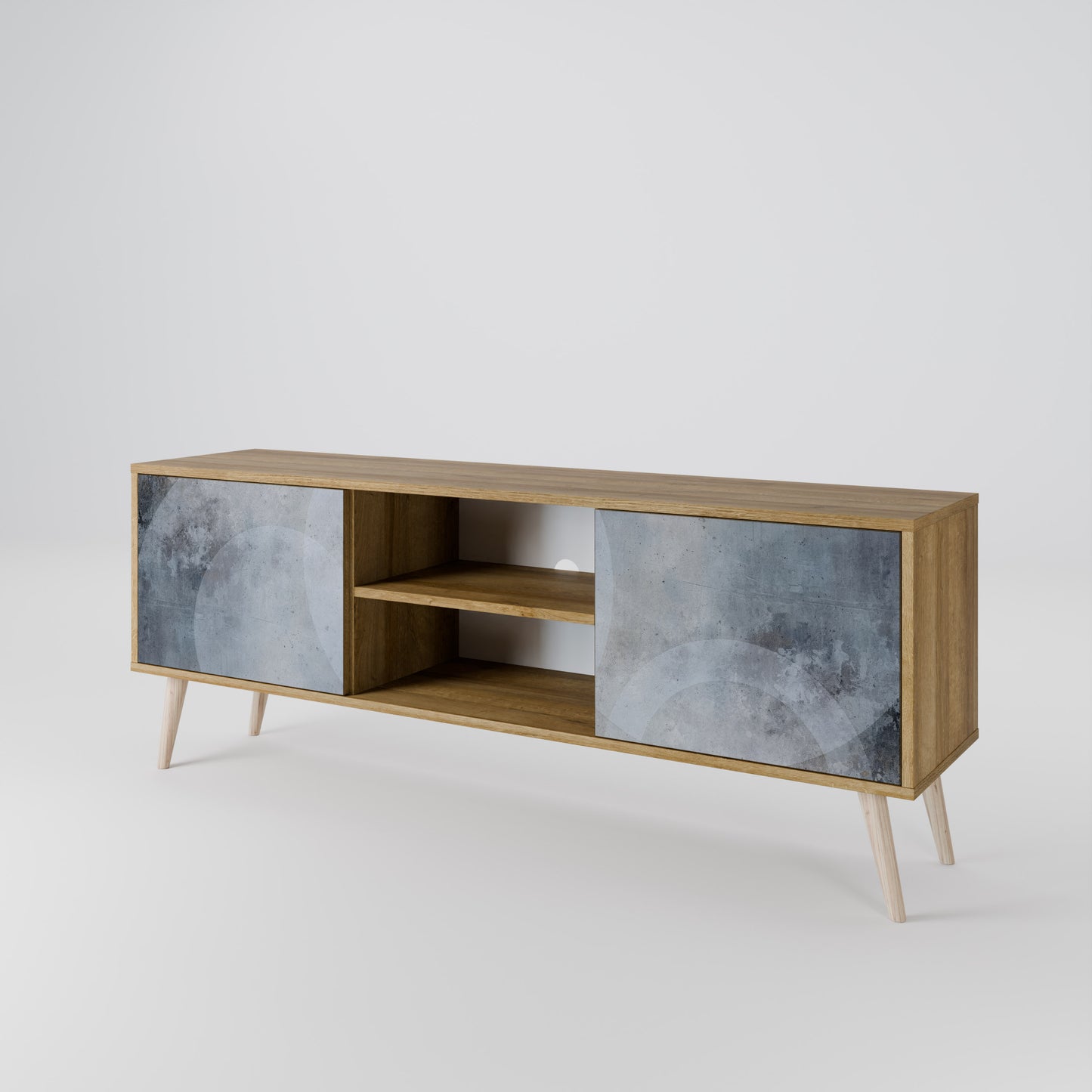 Mobile TV MUTED ARC a 2 ante effetto rovere