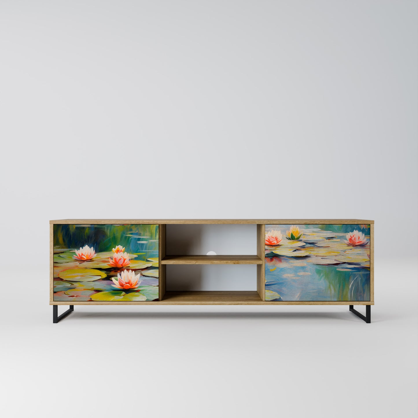 Mobile TV BLOOMING WATERS a 2 ante effetto rovere