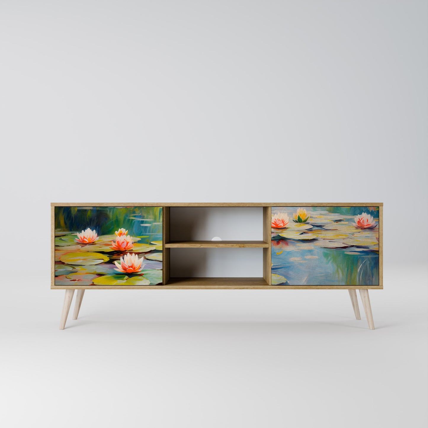 Mobile TV BLOOMING WATERS a 2 ante effetto rovere