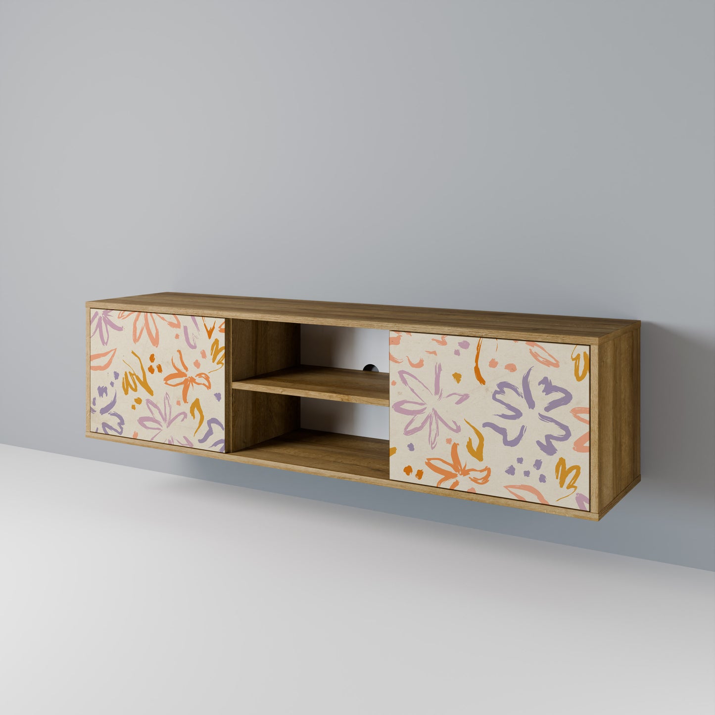 SPRING WHIMSY Mobile TV a 2 ante effetto rovere