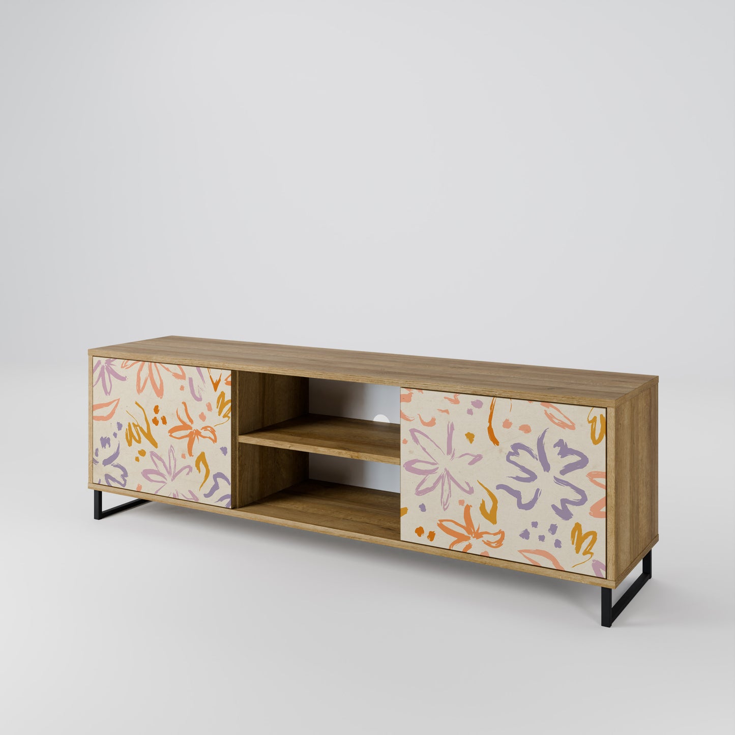 SPRING WHIMSY Mobile TV a 2 ante effetto rovere