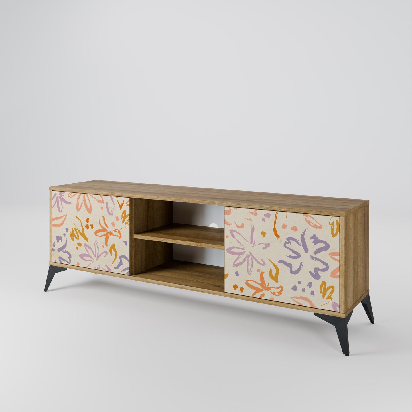 SPRING WHIMSY Mobile TV a 2 ante effetto rovere
