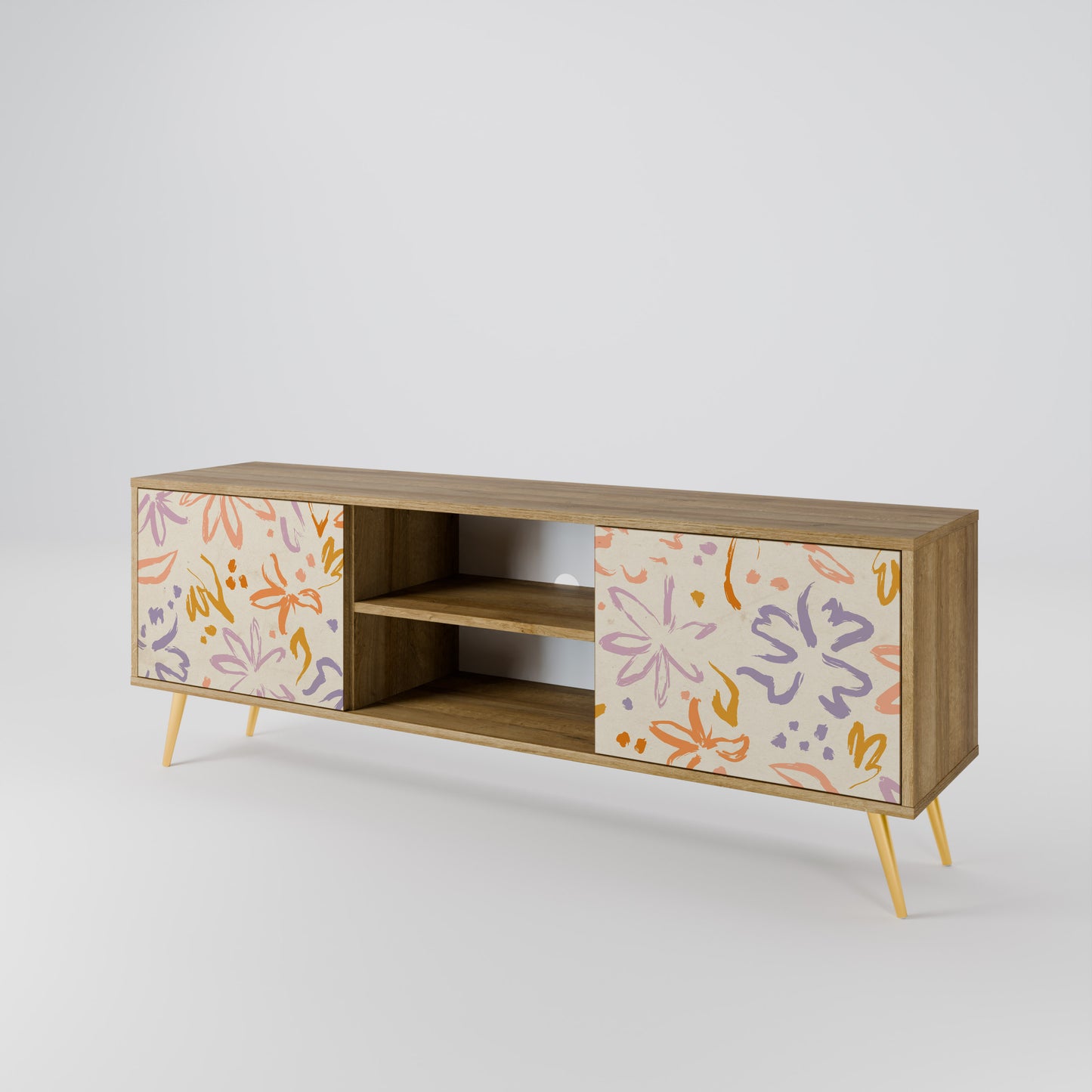 SPRING WHIMSY Mobile TV a 2 ante effetto rovere