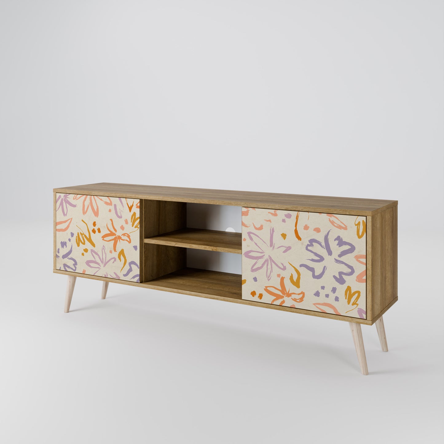 SPRING WHIMSY Mobile TV a 2 ante effetto rovere