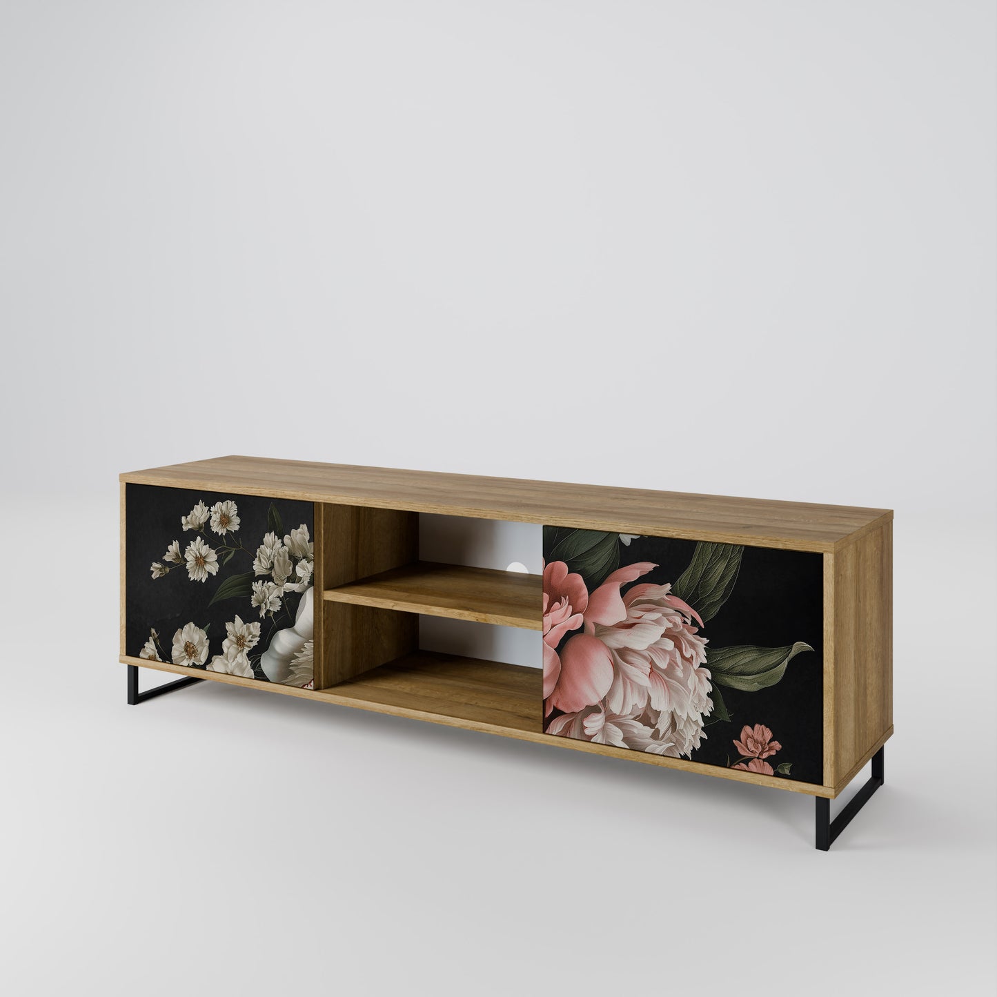 Mobile TV LUSH ELEGANCE a 2 ante effetto rovere