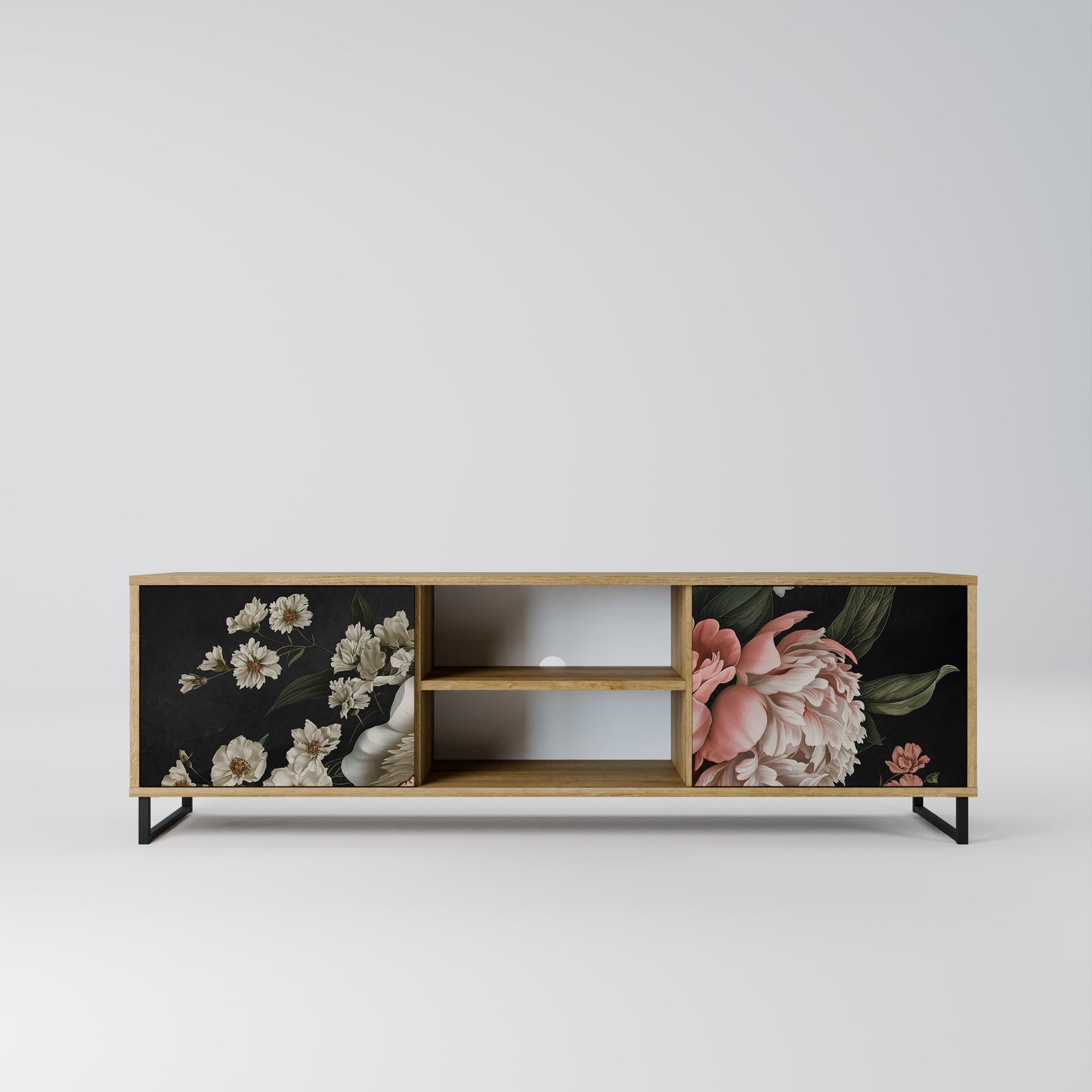 Mobile TV LUSH ELEGANCE a 2 ante effetto rovere