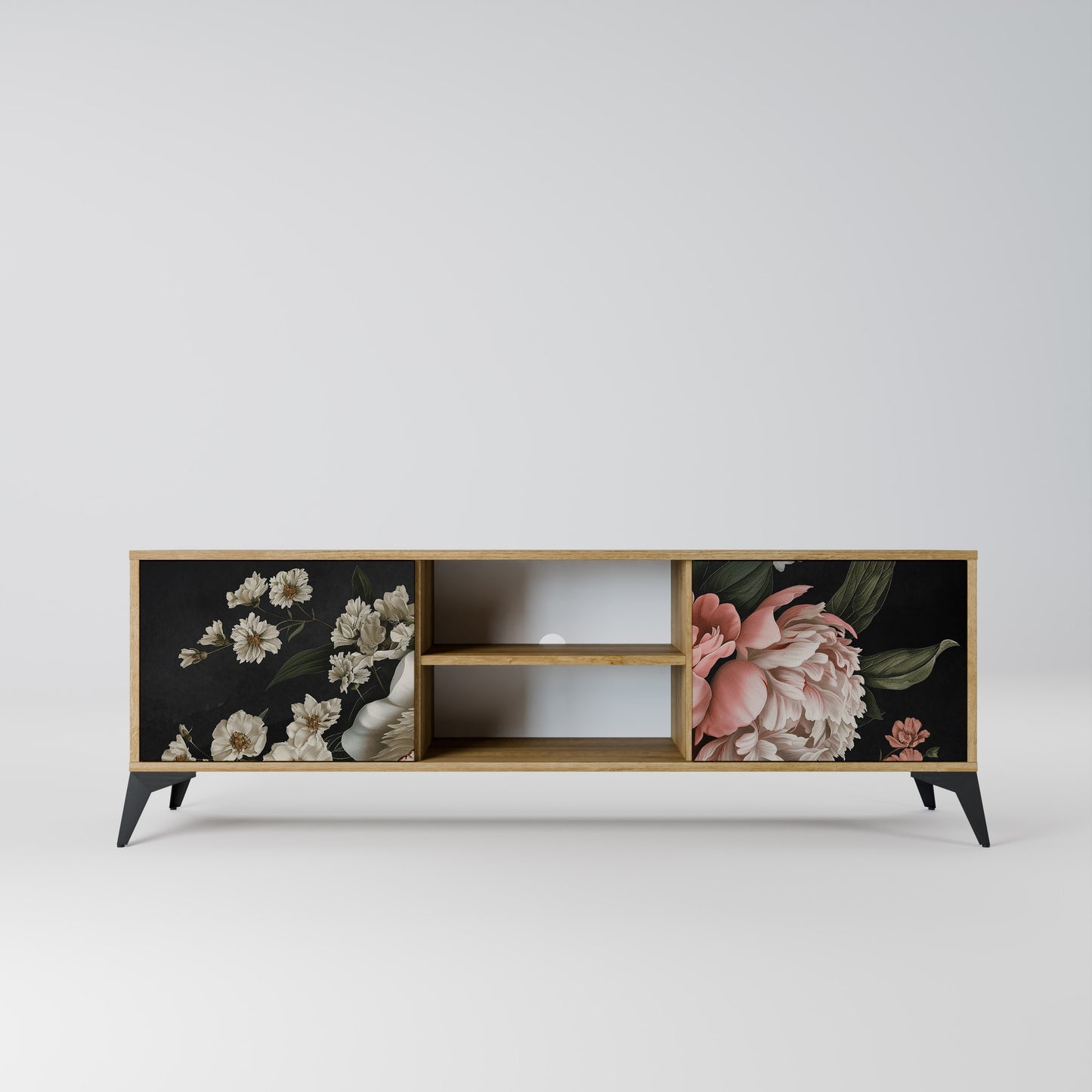Mobile TV LUSH ELEGANCE a 2 ante effetto rovere