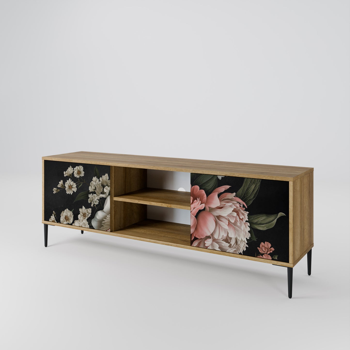 Mobile TV LUSH ELEGANCE a 2 ante effetto rovere