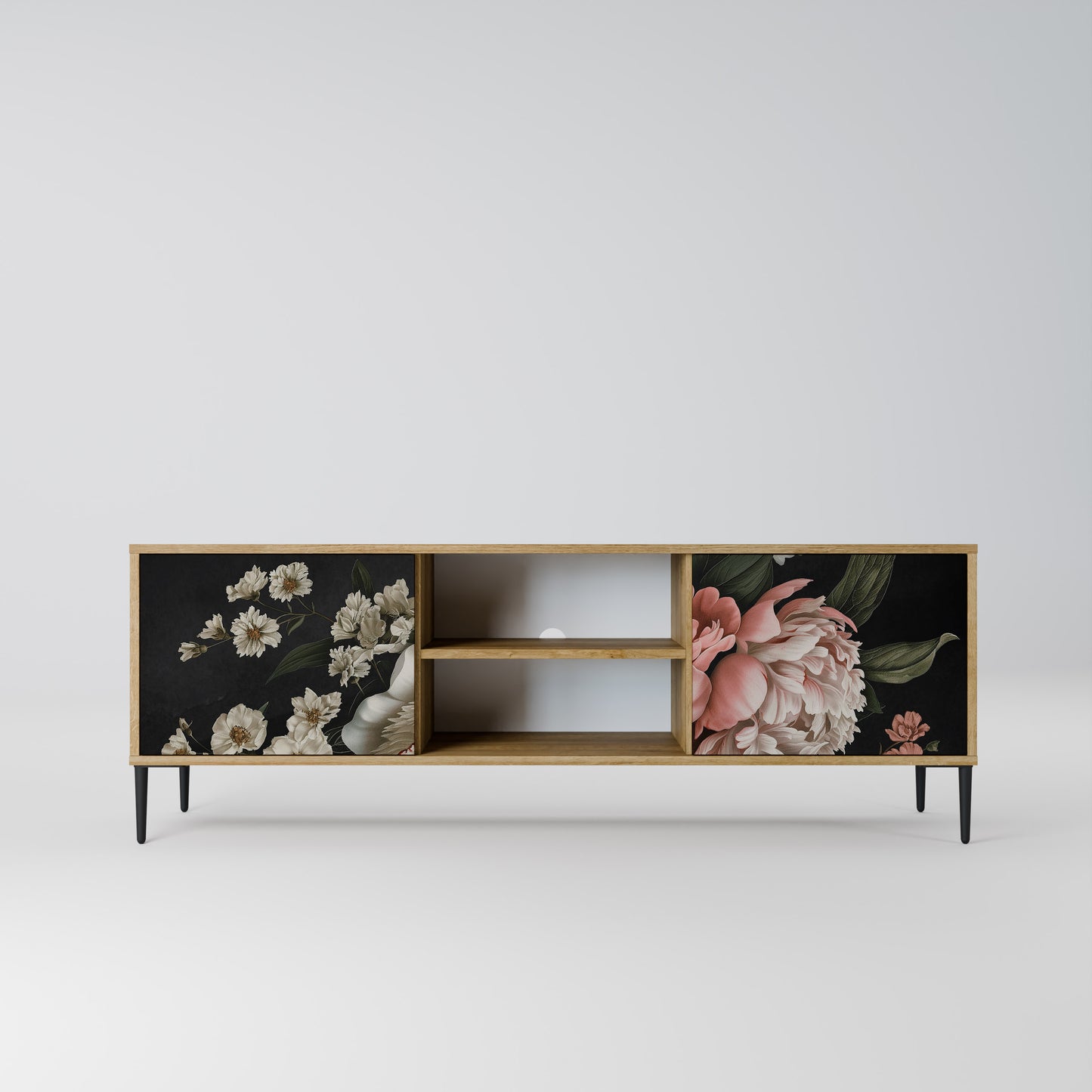 Mobile TV LUSH ELEGANCE a 2 ante effetto rovere