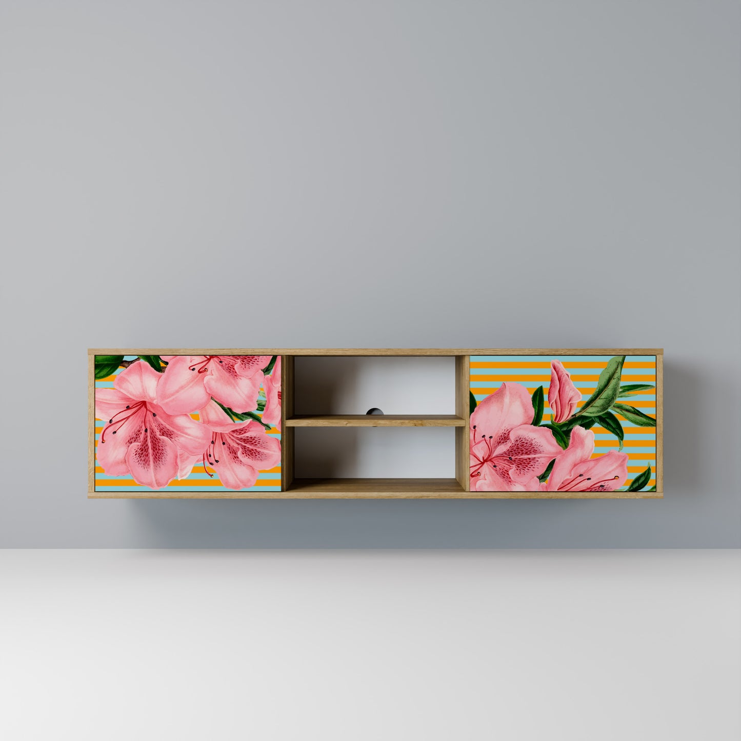 FRAGILE BEAUTY Mobile TV a 2 ante in effetto rovere