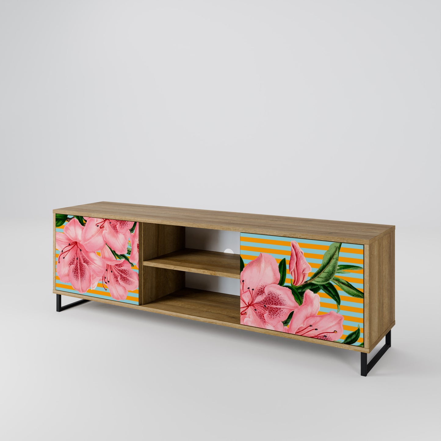 FRAGILE BEAUTY Mobile TV a 2 ante in effetto rovere