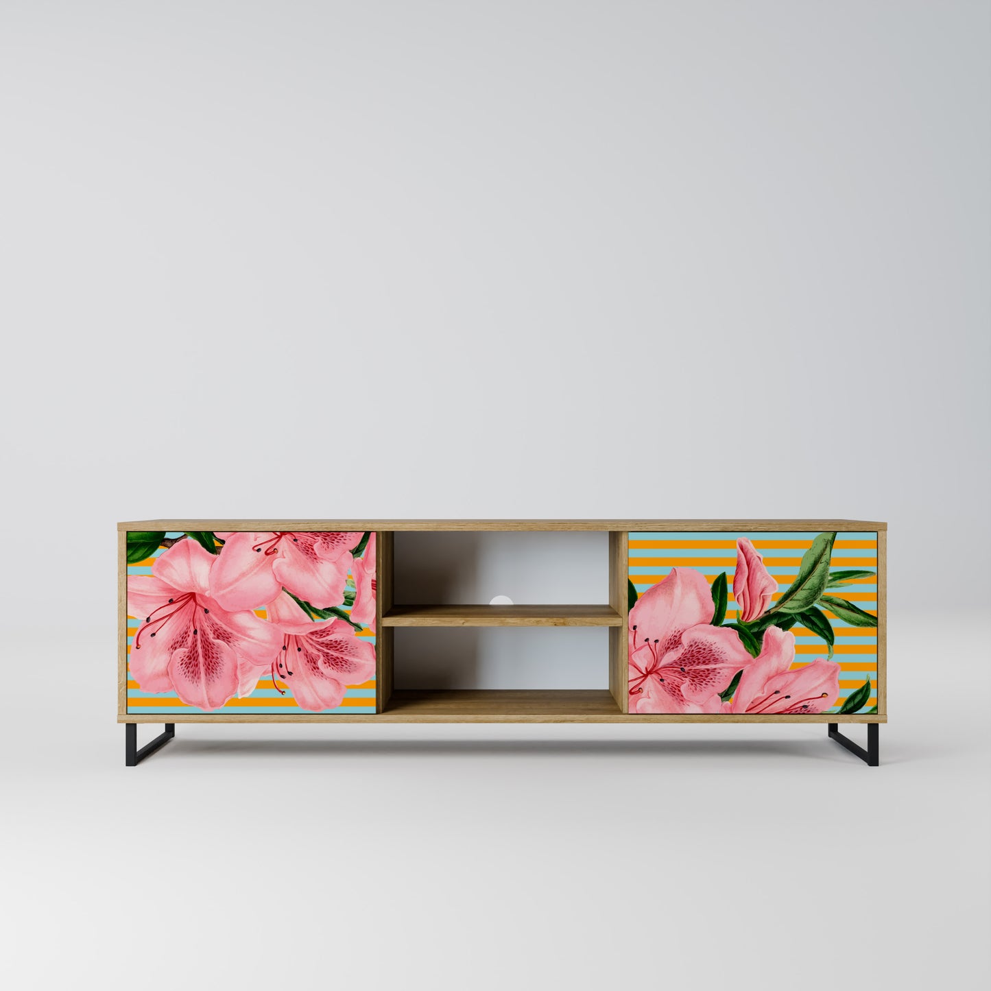 FRAGILE BEAUTY Mobile TV a 2 ante in effetto rovere