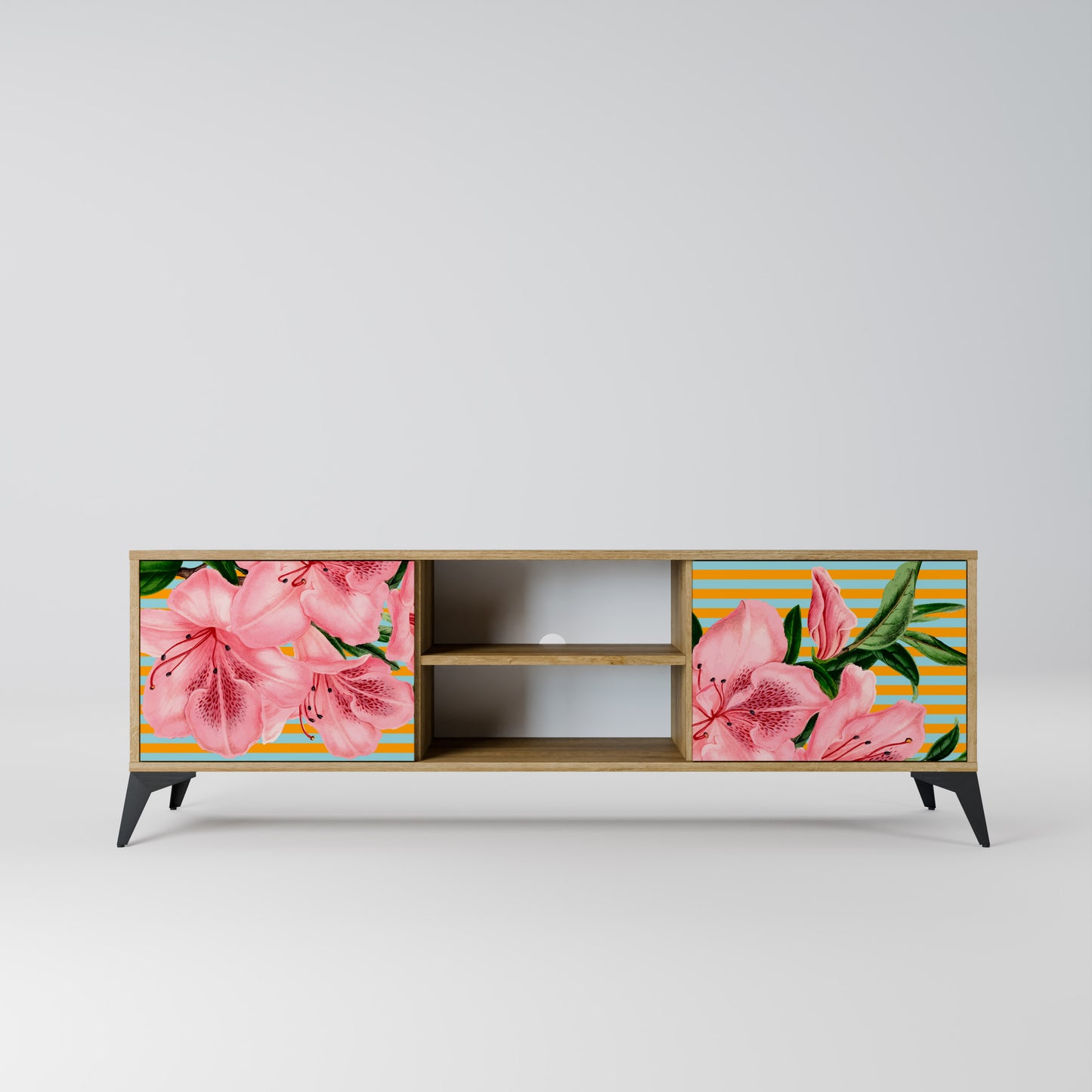 FRAGILE BEAUTY Mobile TV a 2 ante in effetto rovere