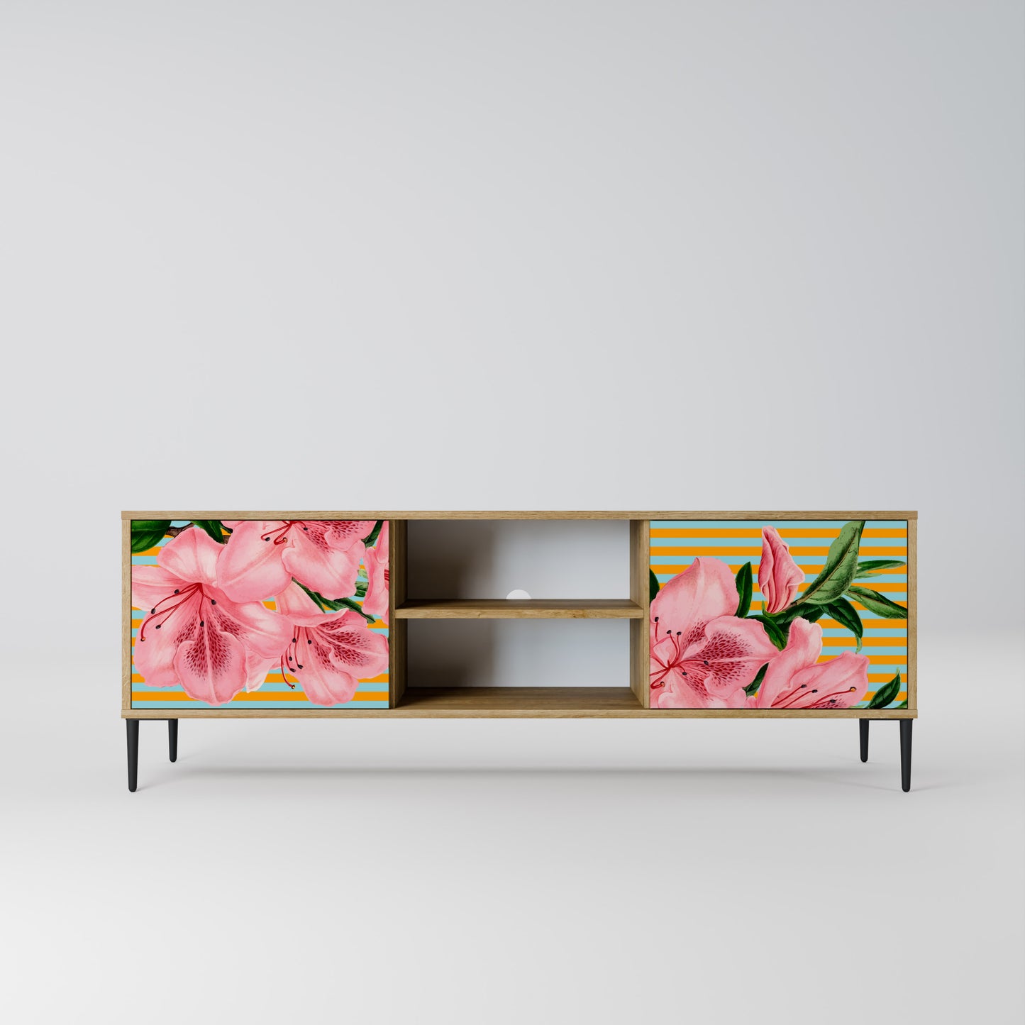 FRAGILE BEAUTY Mobile TV a 2 ante in effetto rovere