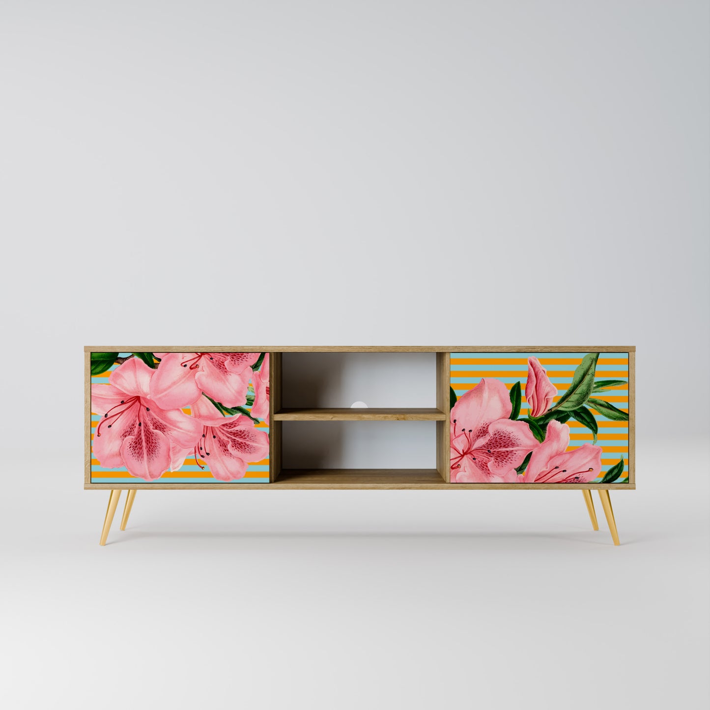 FRAGILE BEAUTY Mobile TV a 2 ante in effetto rovere