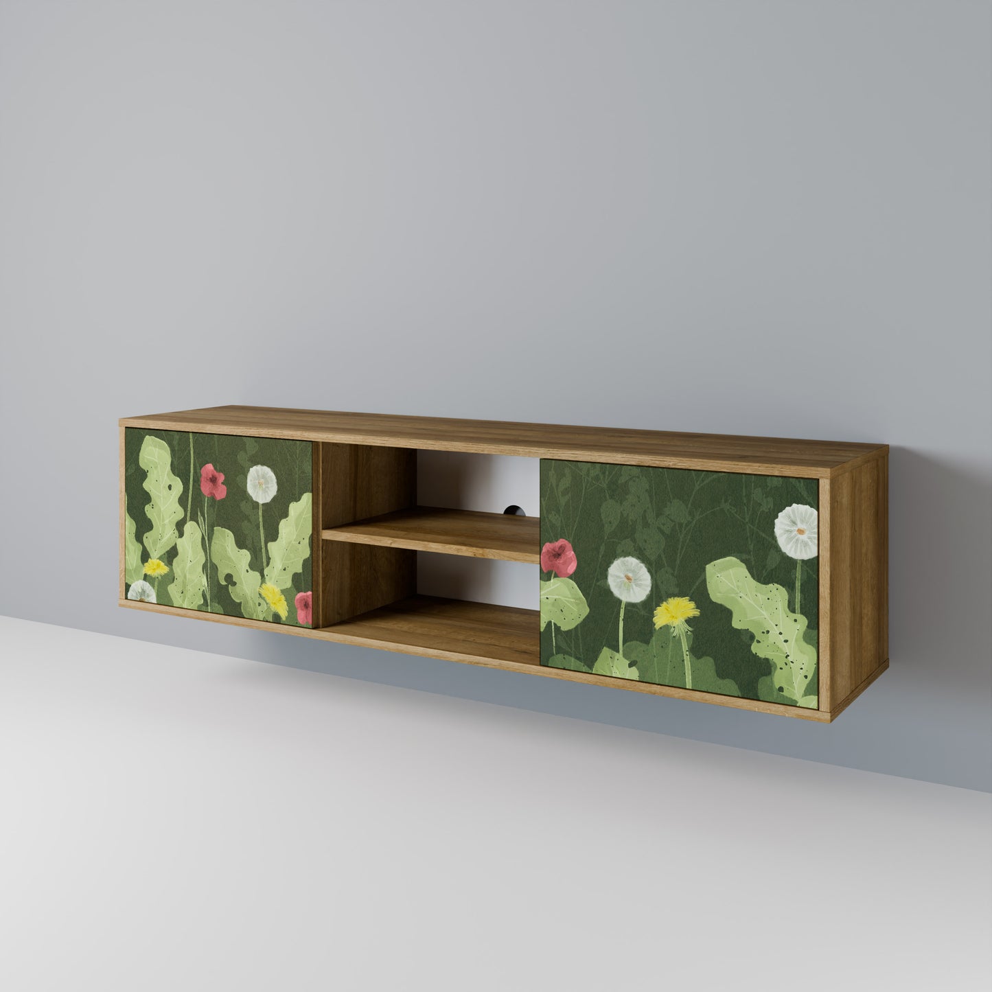 Mobile TV DANDELION AMUSE a 2 ante in effetto rovere