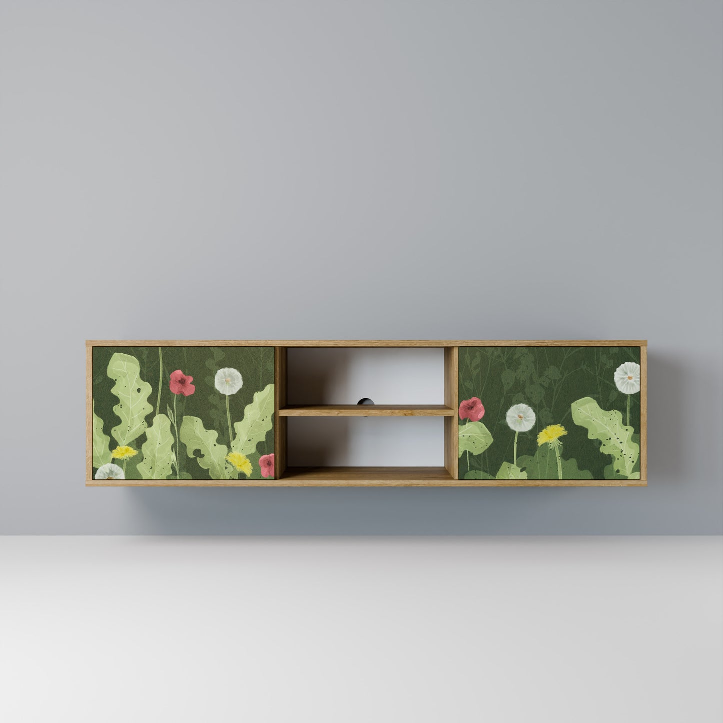 Mobile TV DANDELION AMUSE a 2 ante in effetto rovere
