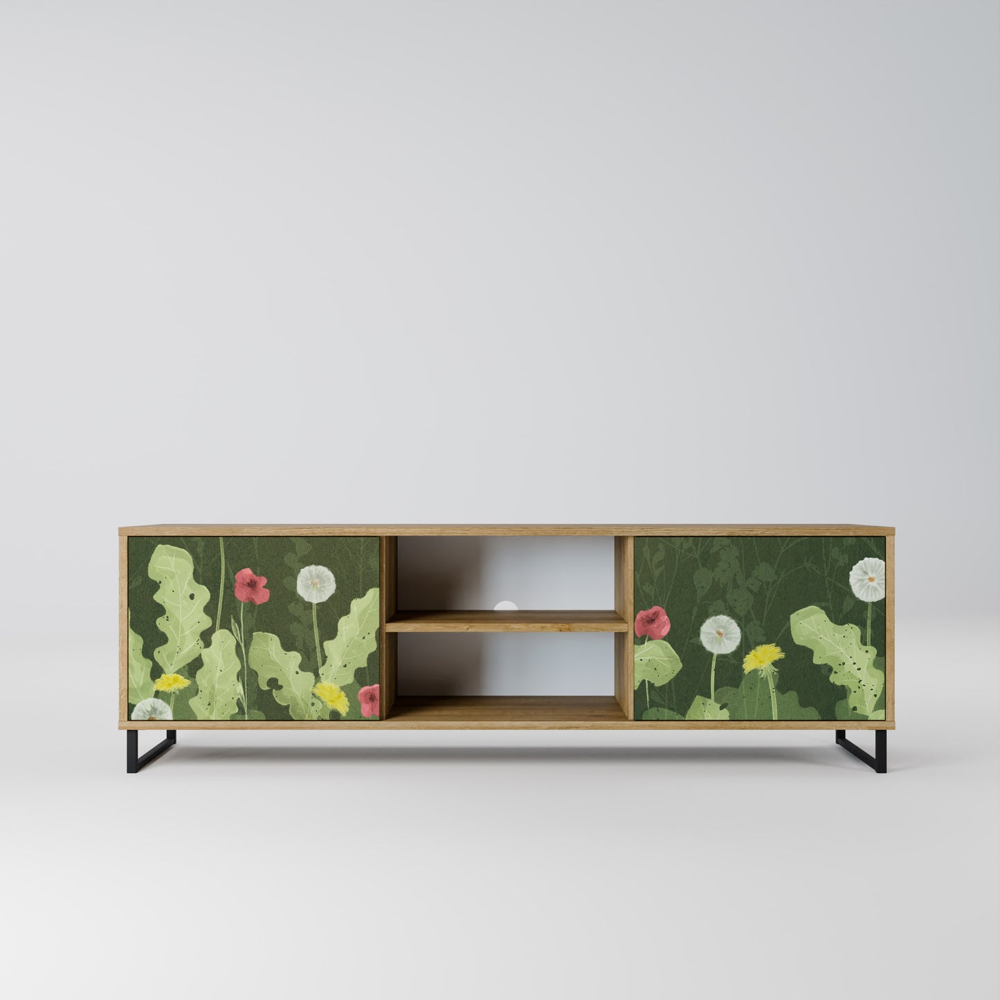 Mobile TV DANDELION AMUSE a 2 ante in effetto rovere