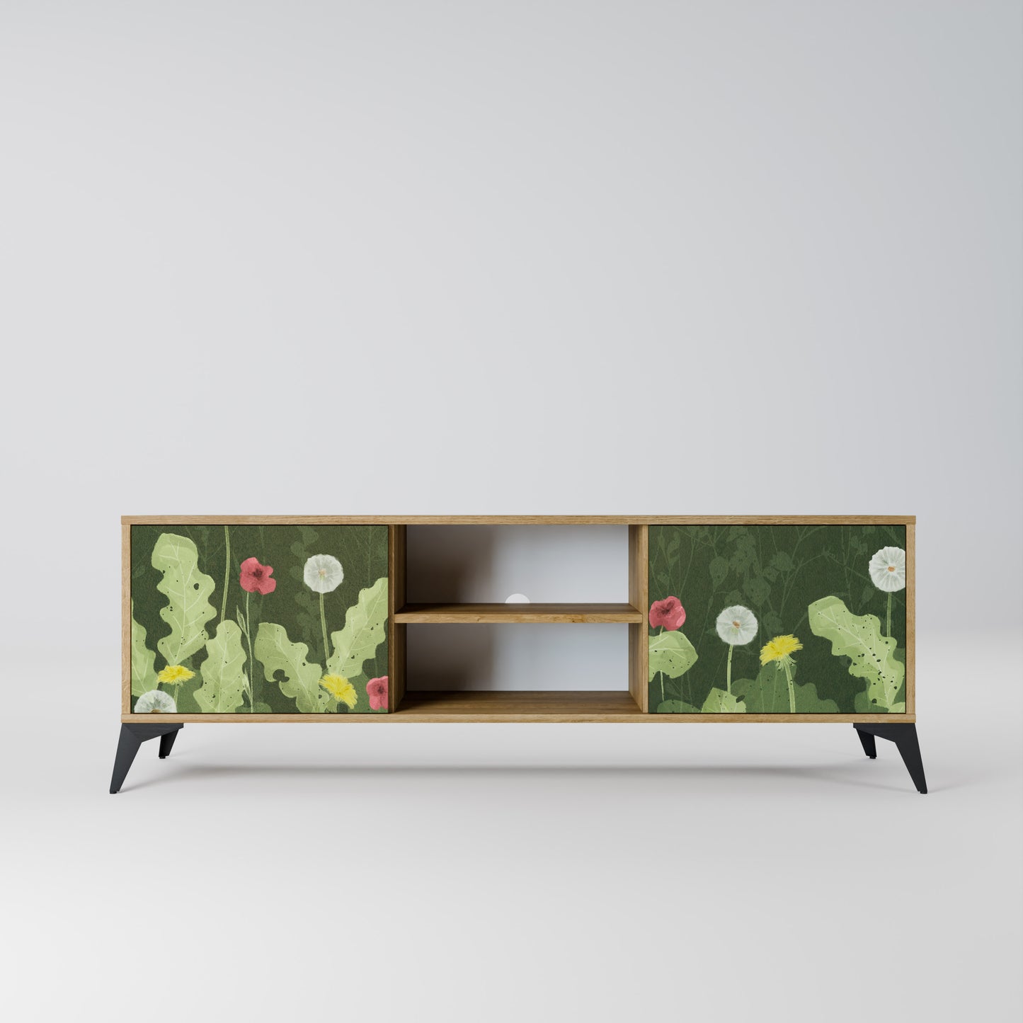 Mobile TV DANDELION AMUSE a 2 ante in effetto rovere