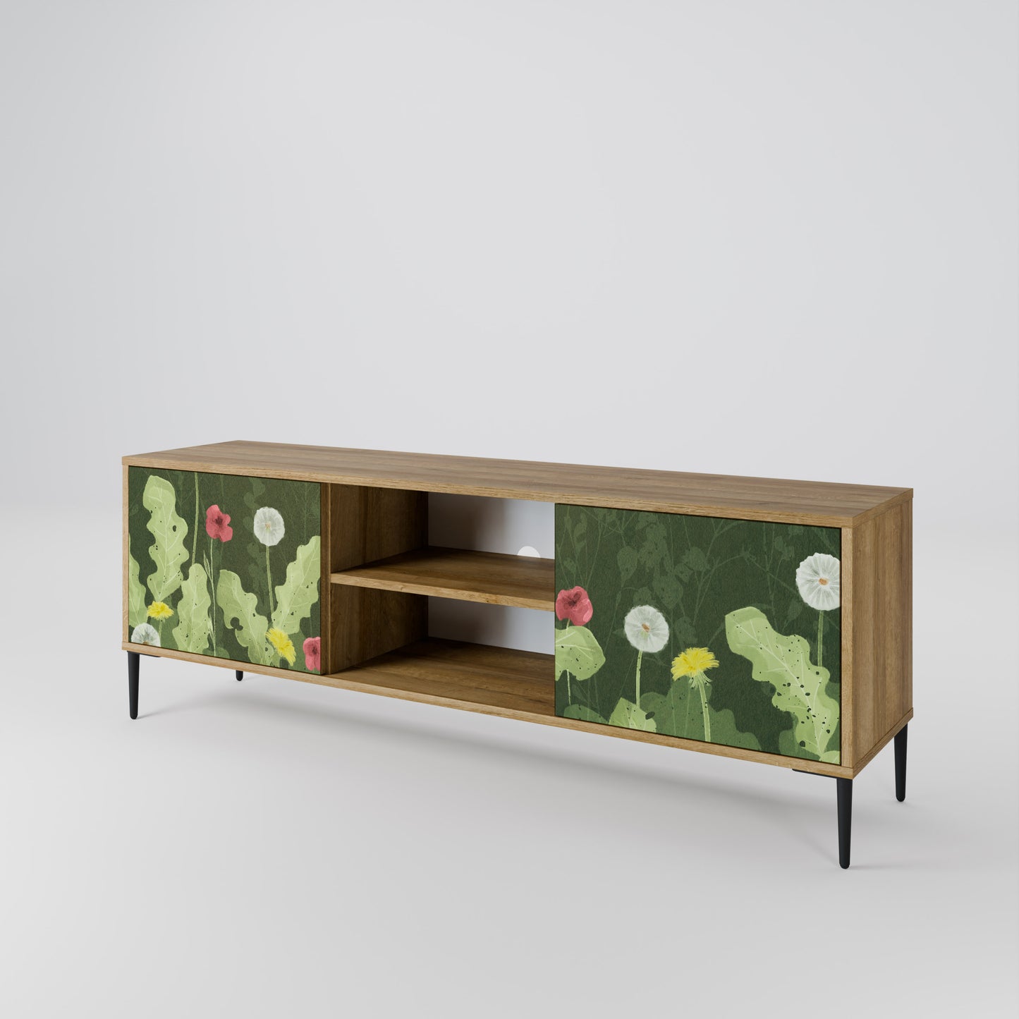 Mobile TV DANDELION AMUSE a 2 ante in effetto rovere