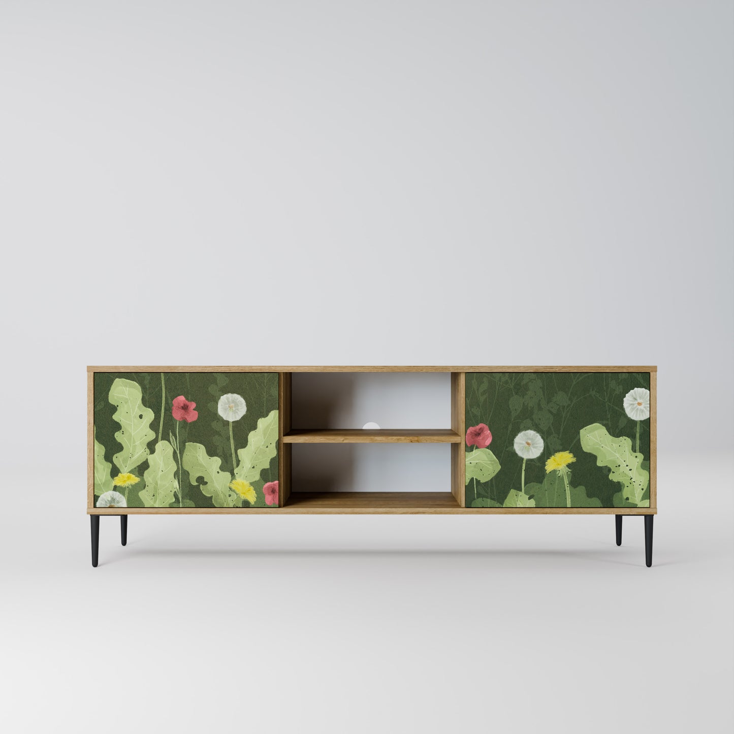 Mobile TV DANDELION AMUSE a 2 ante in effetto rovere