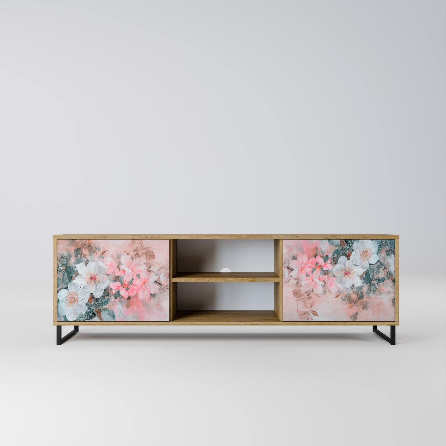 Mobile TV a 2 ante CHERRY BLOSSOM in effetto rovere