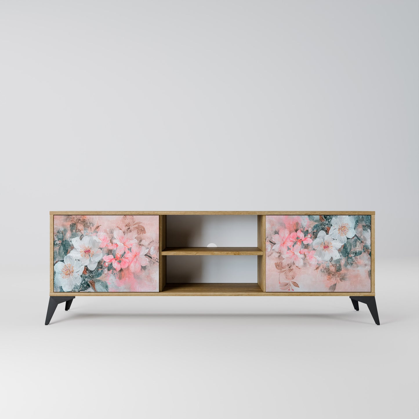 Mobile TV a 2 ante CHERRY BLOSSOM in effetto rovere