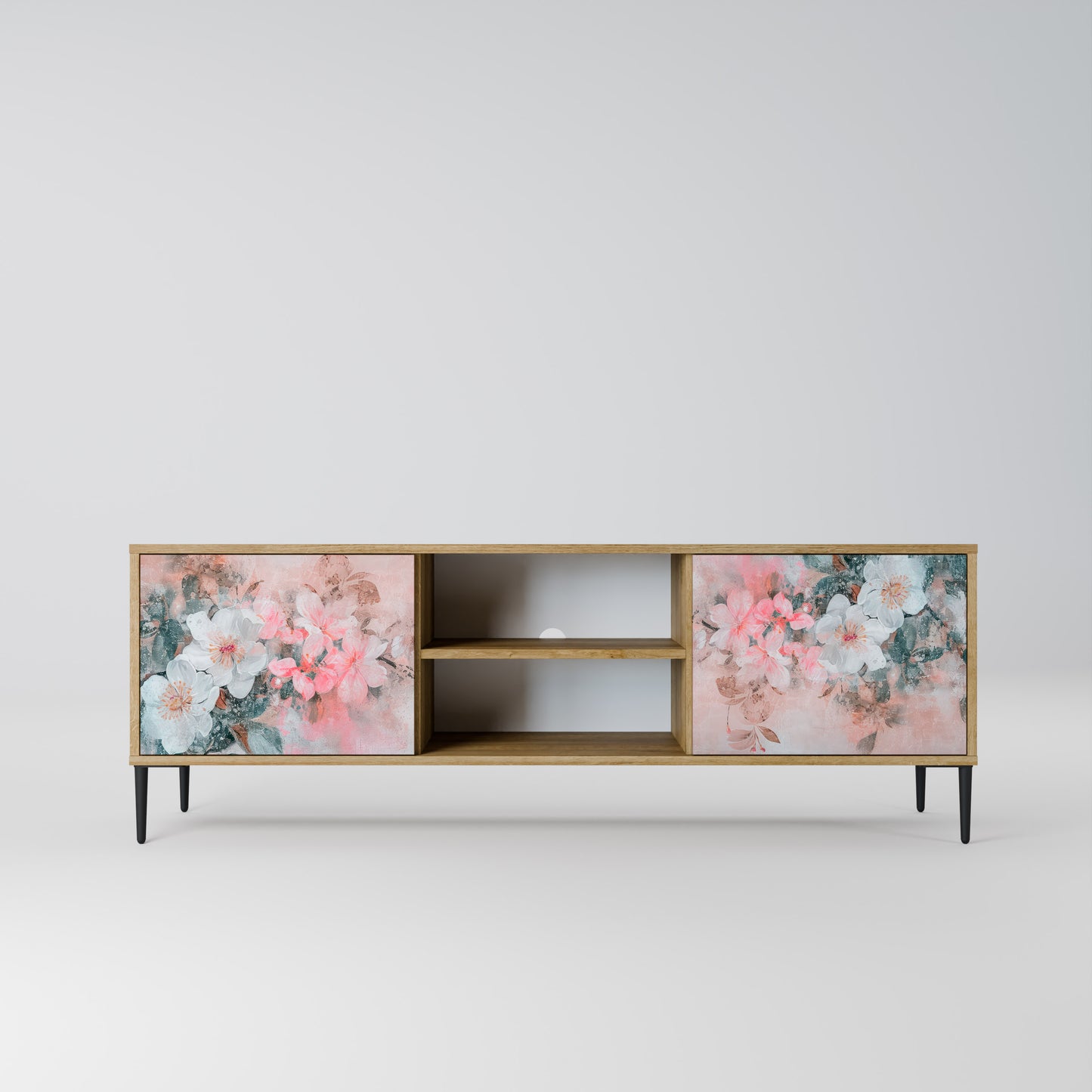 Mobile TV a 2 ante CHERRY BLOSSOM in effetto rovere