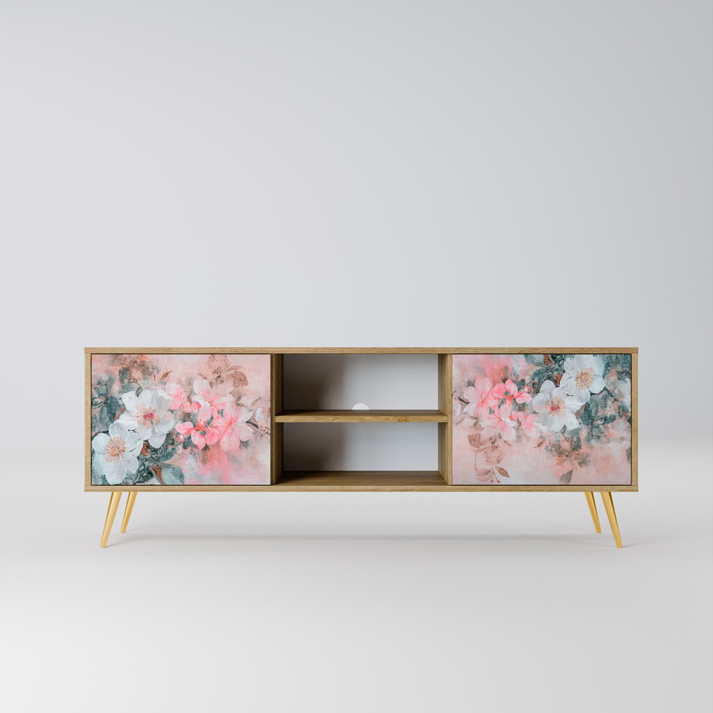 Mobile TV a 2 ante CHERRY BLOSSOM in effetto rovere