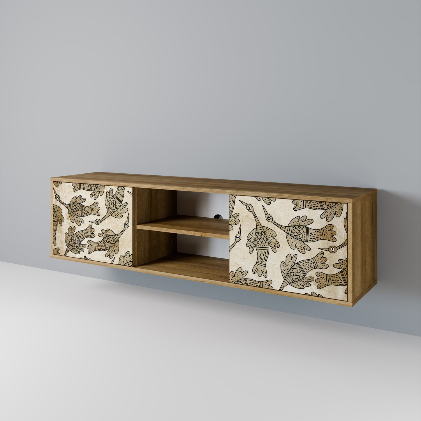 Mobile TV ALMONDINE SONGBIRD a 2 ante in effetto rovere