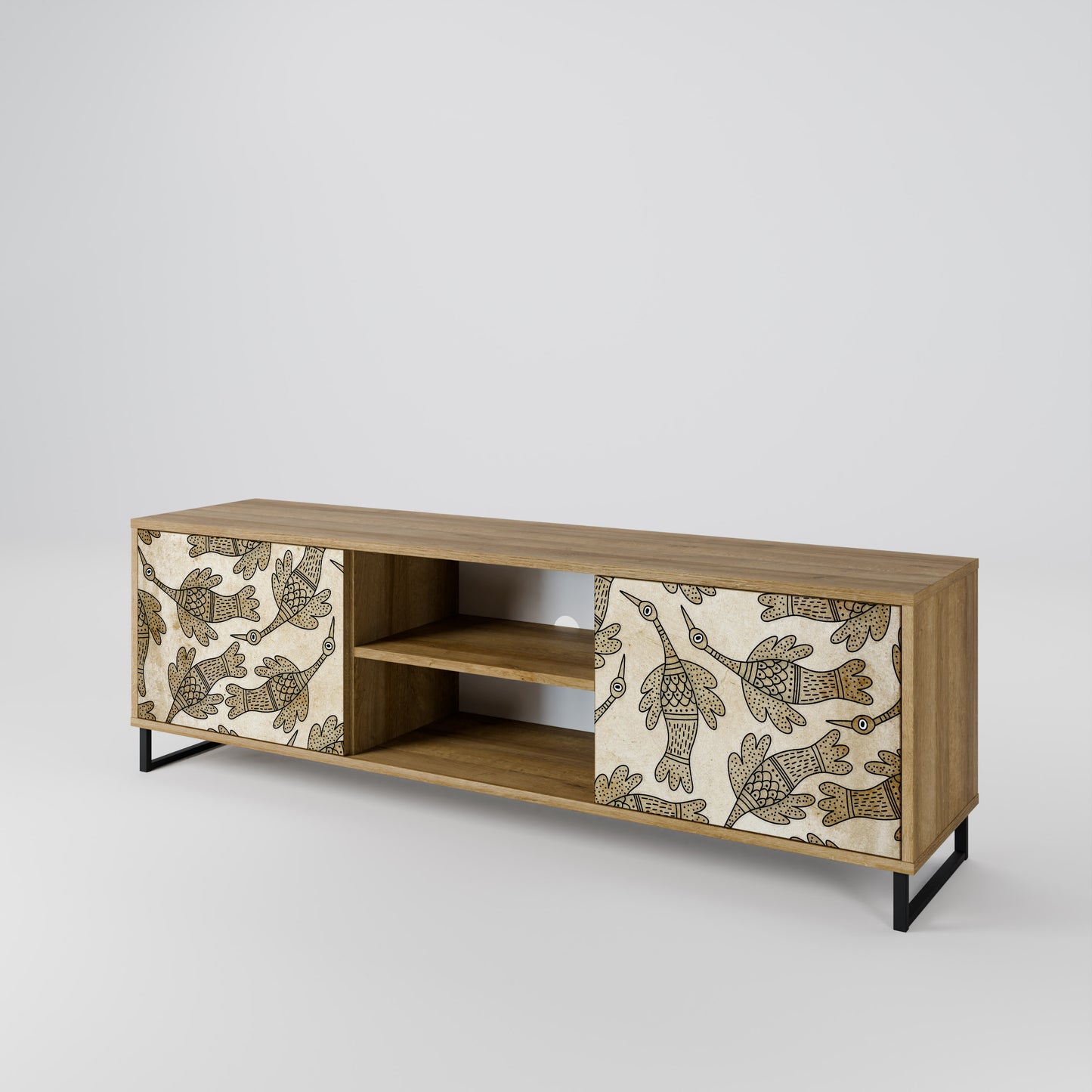 Mobile TV ALMONDINE SONGBIRD a 2 ante in effetto rovere