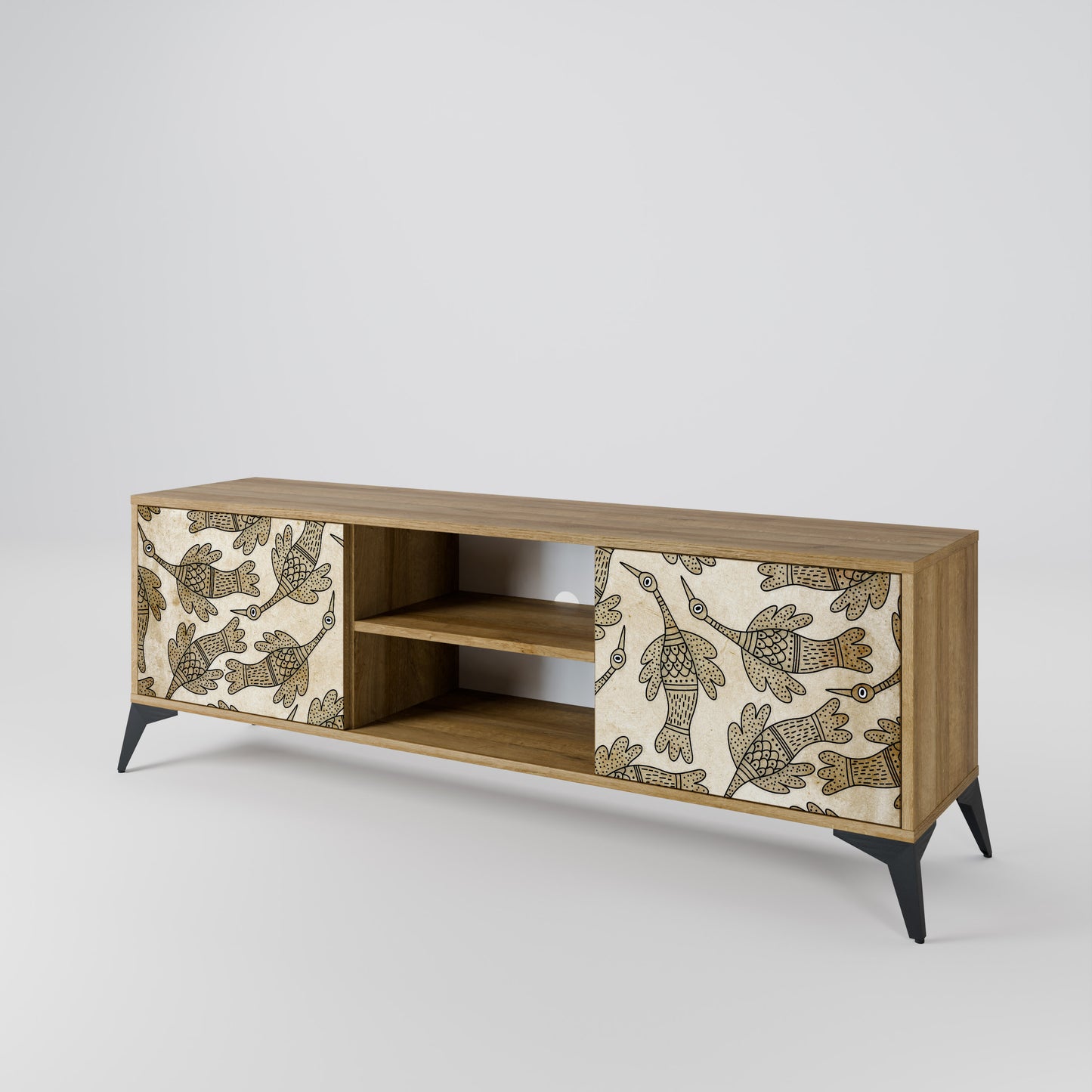 Mobile TV ALMONDINE SONGBIRD a 2 ante in effetto rovere