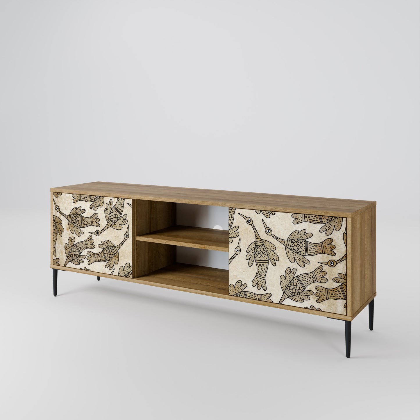 Mobile TV ALMONDINE SONGBIRD a 2 ante in effetto rovere