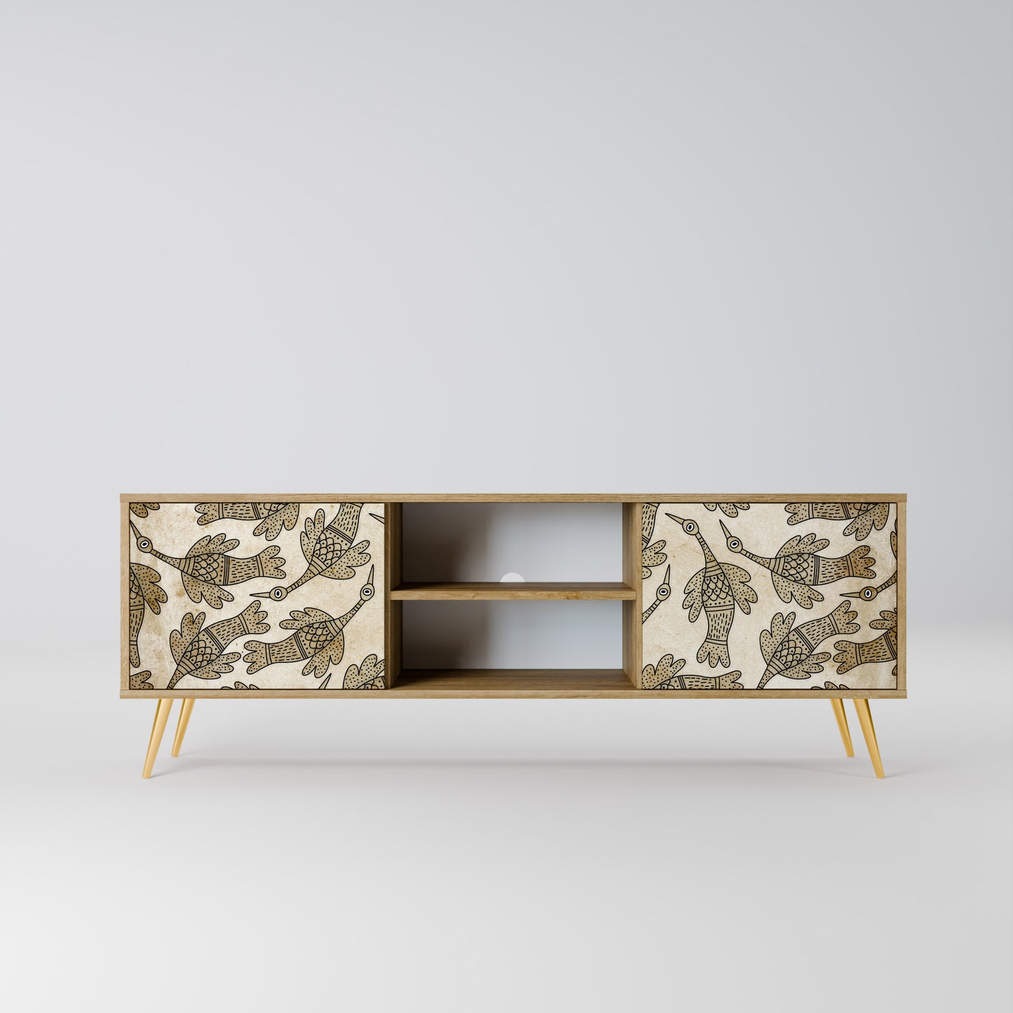 Mobile TV ALMONDINE SONGBIRD a 2 ante in effetto rovere