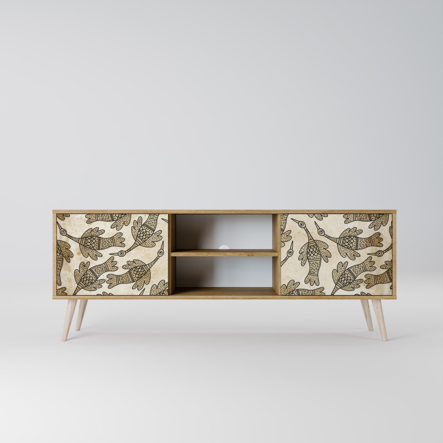 Mobile TV ALMONDINE SONGBIRD a 2 ante in effetto rovere