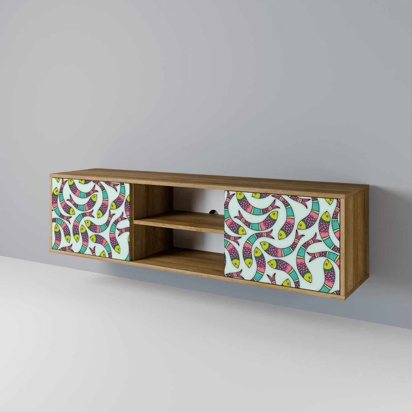 Mobile TV INDIAN FISH a 2 ante effetto rovere
