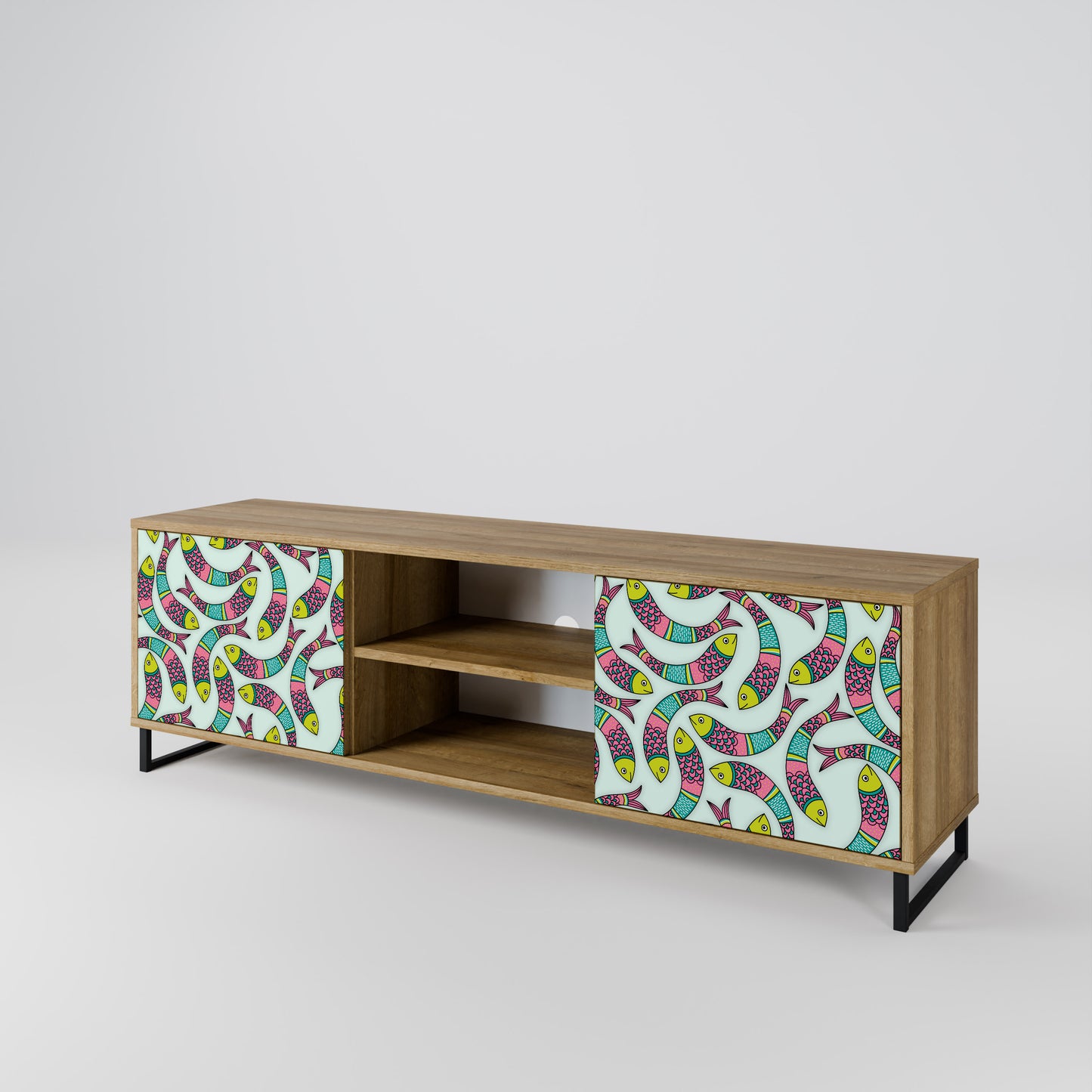 Mobile TV INDIAN FISH a 2 ante effetto rovere